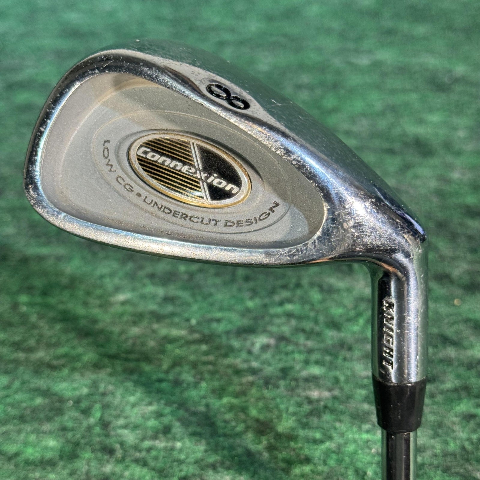 Knight Connexion 8 Iron Mens RH Regular Flex Steel Shaft Stainless Silver Club