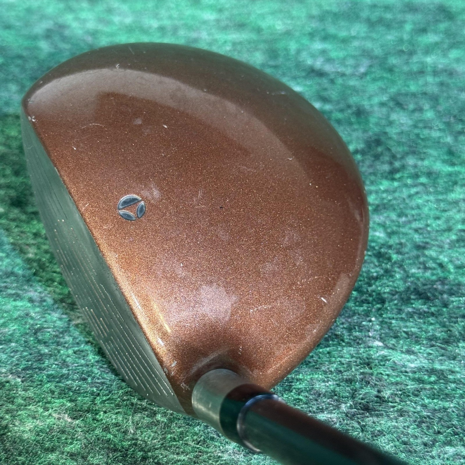 Vintage TaylorMade Ti Bubble 2 Driver 9.5° Mens RH Bubble Shaft Brown Titanium