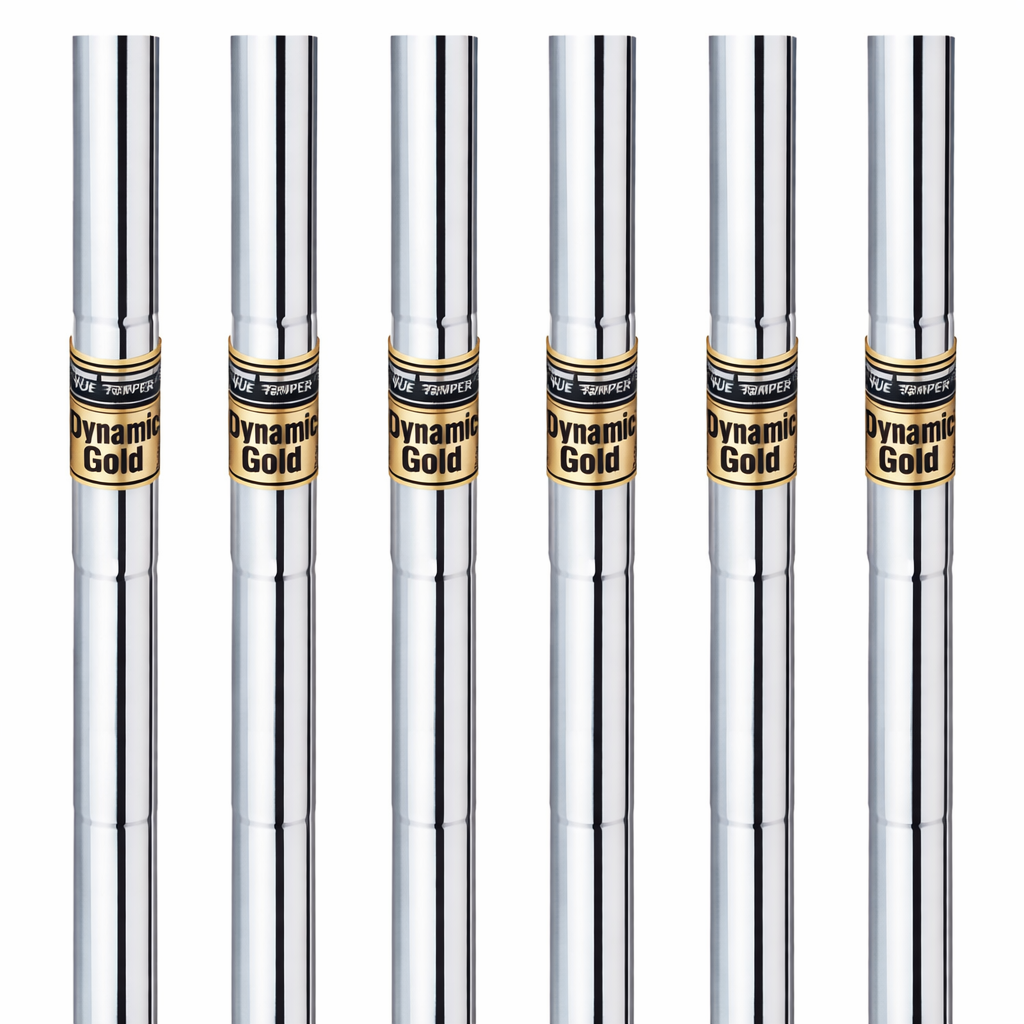 True Temper Dynamic Gold Iron Shaft Set of 6 .370 Parallel Tip S300 Stiff New