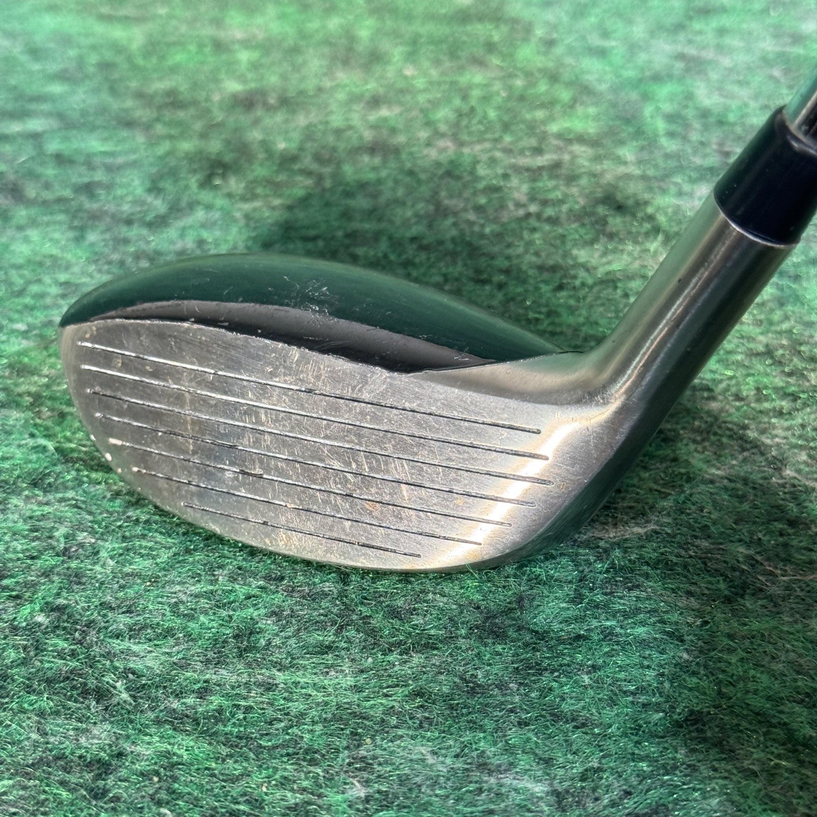 Warrior Custom Golf 24° Hybrid Mens RH Steel Shaft Stainless Silver Golf Club