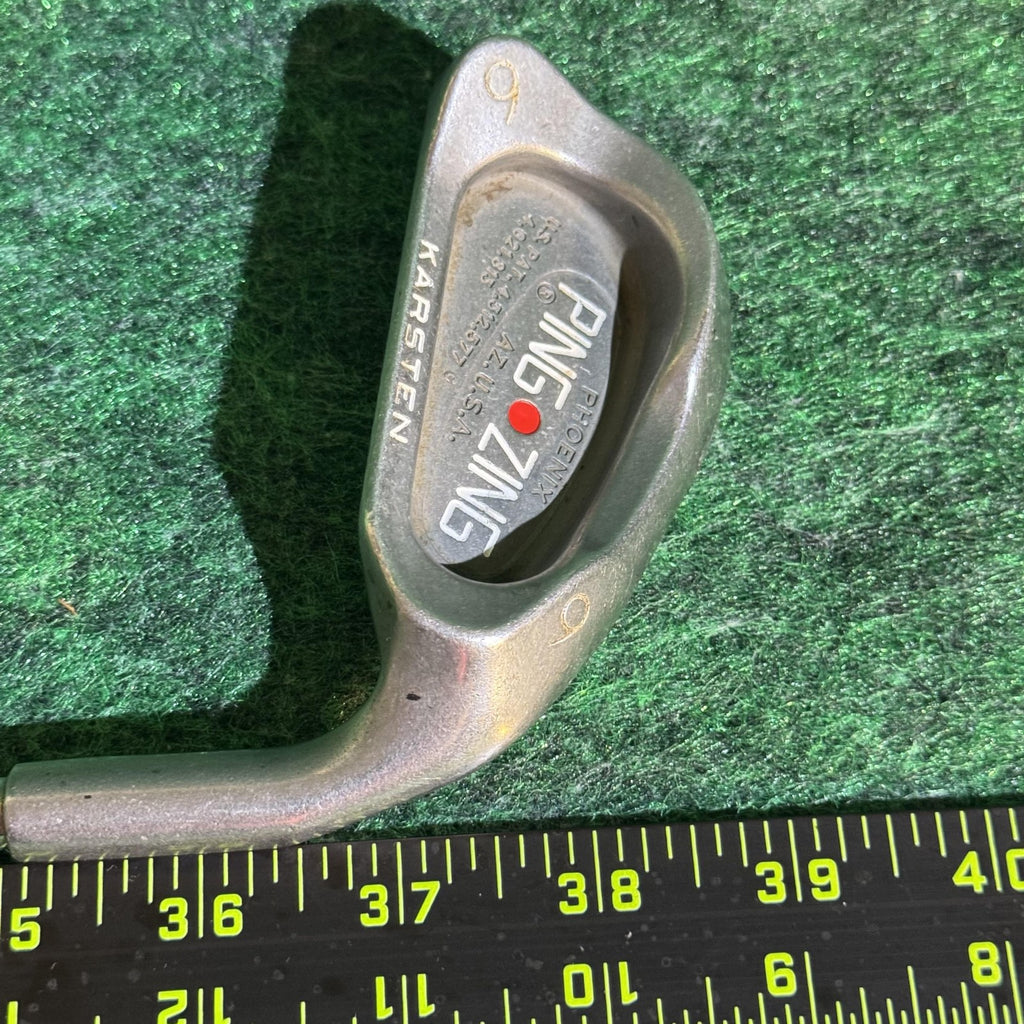 Vintage PING ZING 6 Iron Red Dot KT-M Steel Avon Chamois Jumbo Grip Made in USA