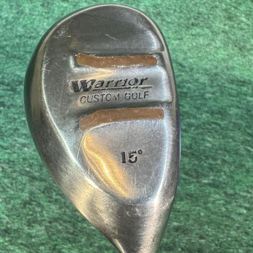 Warrior Custom Golf 3 Wood 15° Mens RH Stiff Steel Stainless Silver Golf Club