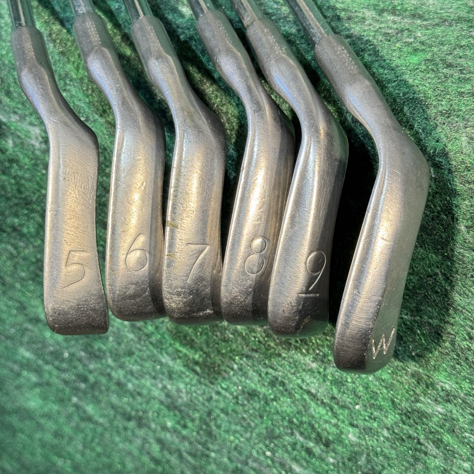 Vintage Ping Eye 2 Green Dot Iron Set 5-W Mens Right Hand KT-M Steel Clubs