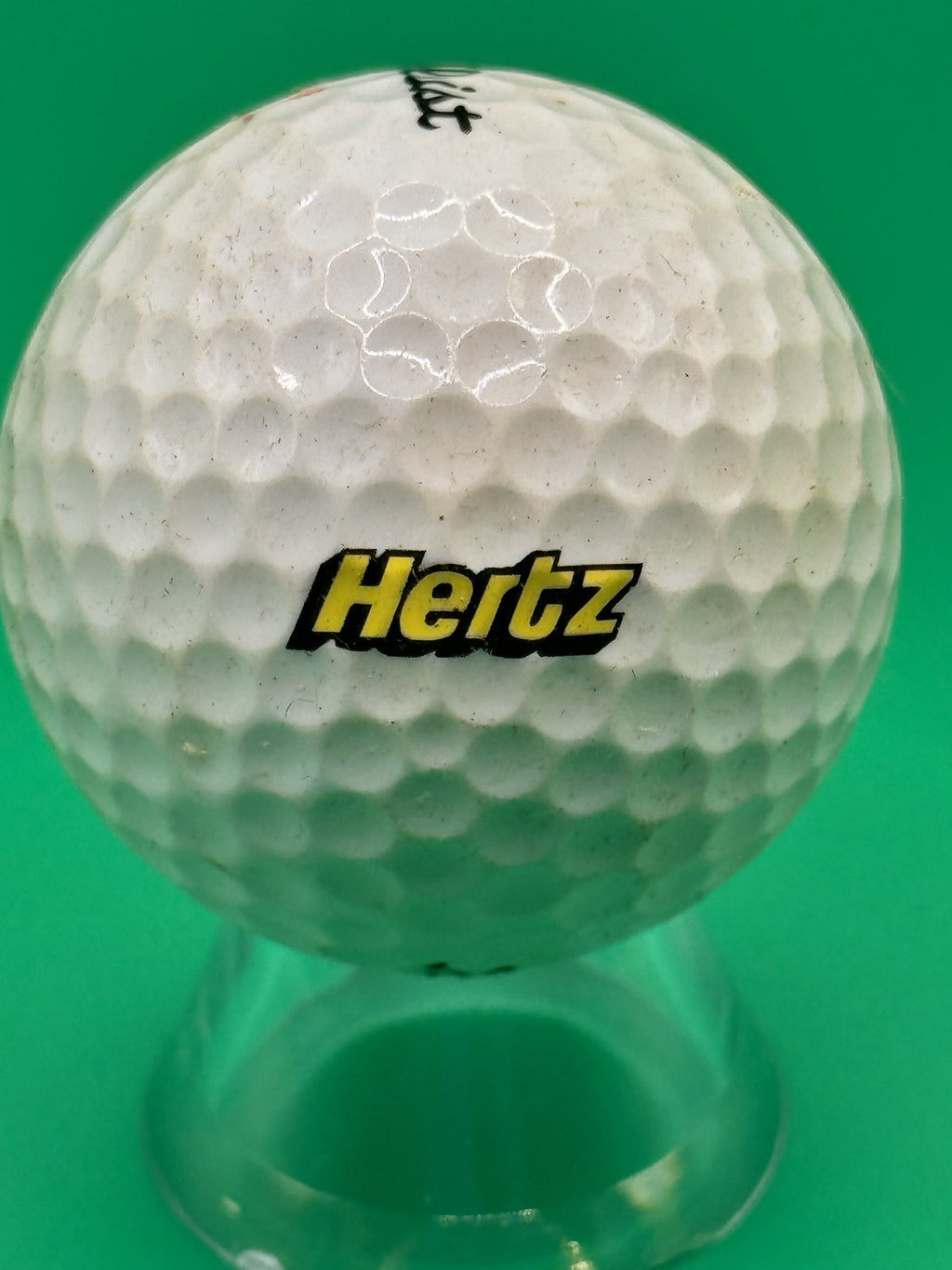 Titleist DT Distance Golf Ball Promo Hertz Logo Collectible Used White 1 Ball