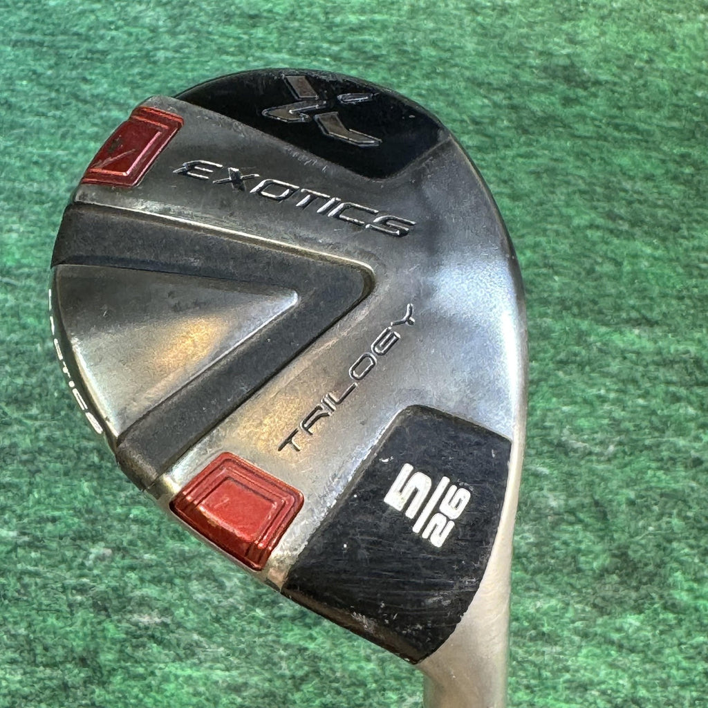 Tour Edge Exotics Trilogy 5 Hybrid 26 Mens RH AD 60 Reg Graphite Black Golf Club