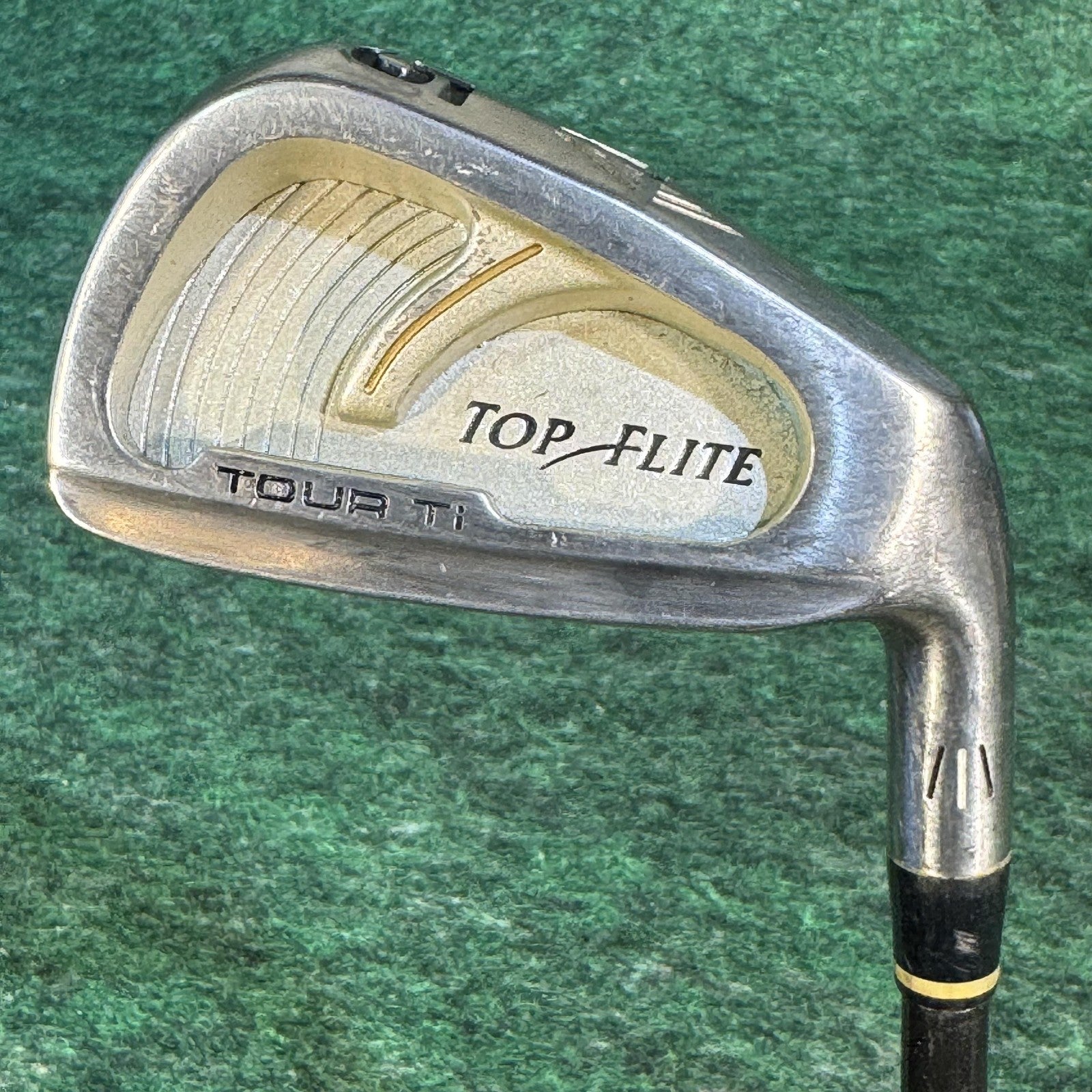 Top Flite Tour Ti 5 Iron Mens RH R-80 Regular Muscle Graphite Silver Golf Club