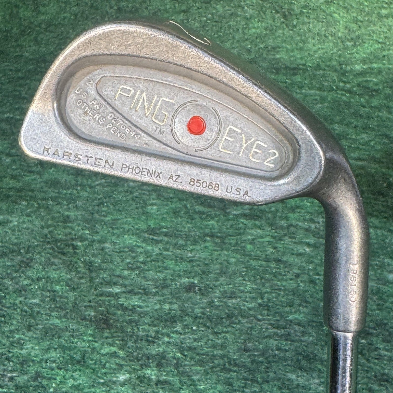 Vintage Ping Eye 2 Iron Set 2-9 W S Mens RH Red Dot ZZ Lite Steel Stiff USA