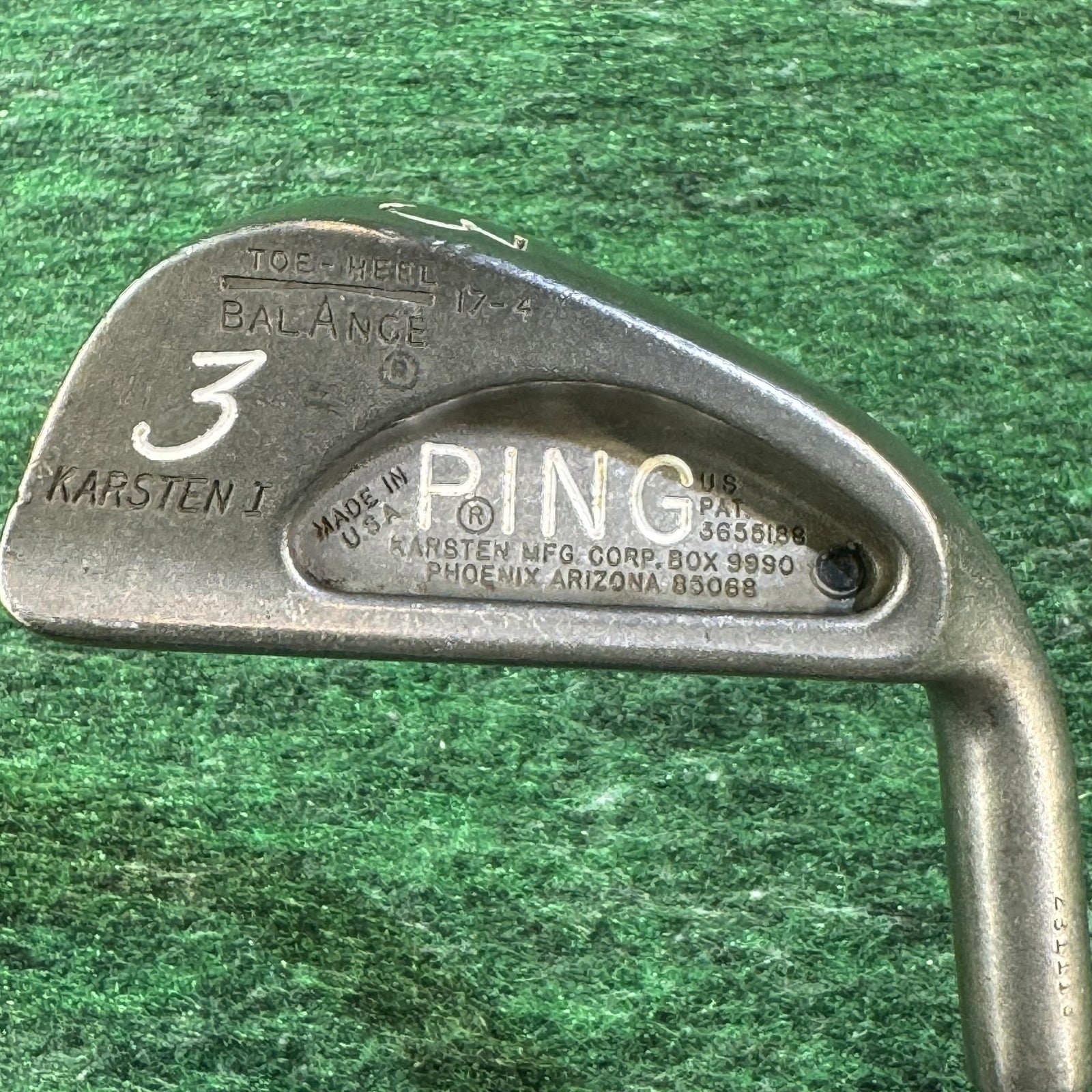 Vintage PING Karsten I 3 Iron Golf Club ZZ Lite Steel Shaft Right Handed USA