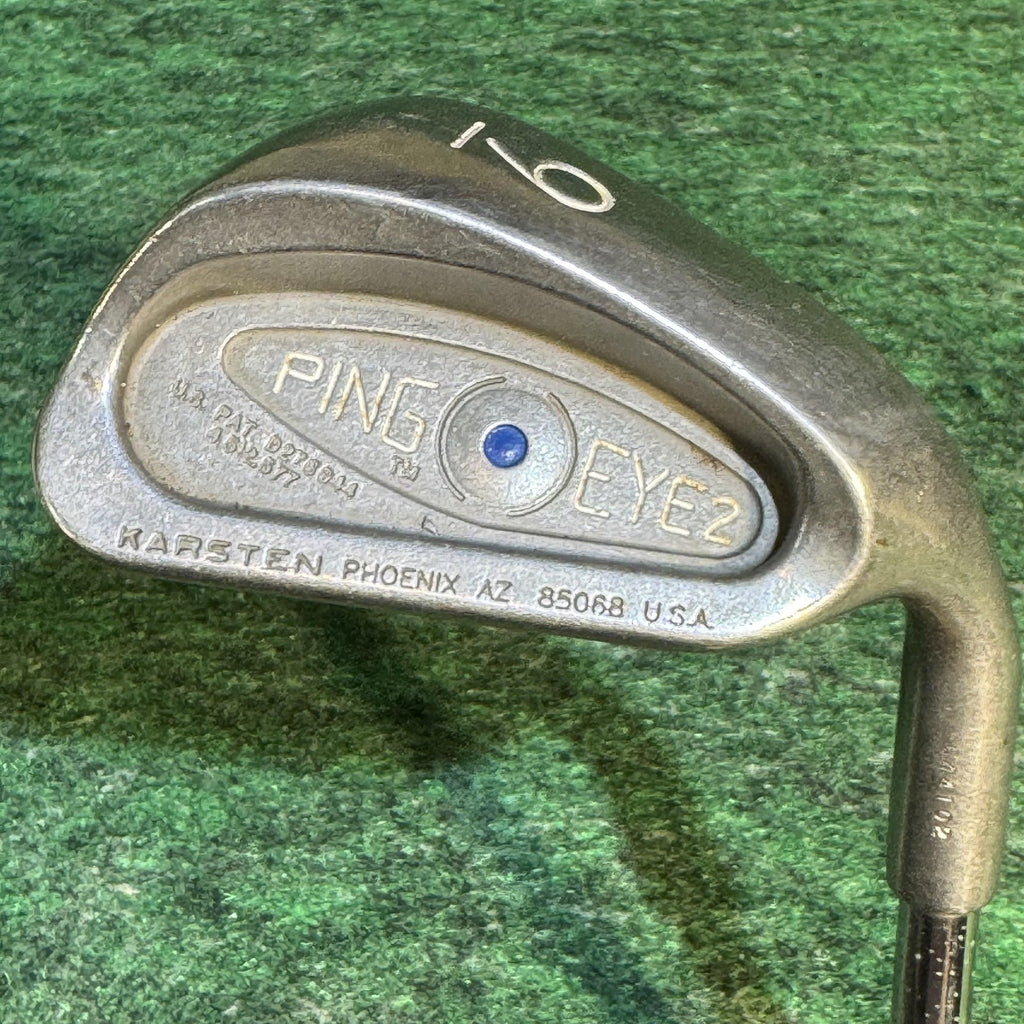 Vintage Ping Eye 2 Blue Dot Iron Set 2-9 S Mens Right Hand Steel USA Golf Clubs