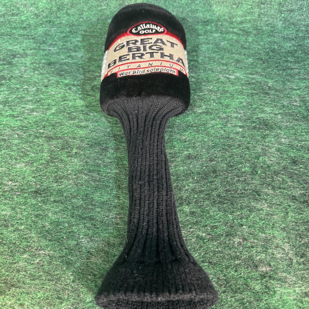 Vintage Callaway Great Big Bertha Titanium 3 Wood Headcover Black Golf Cover