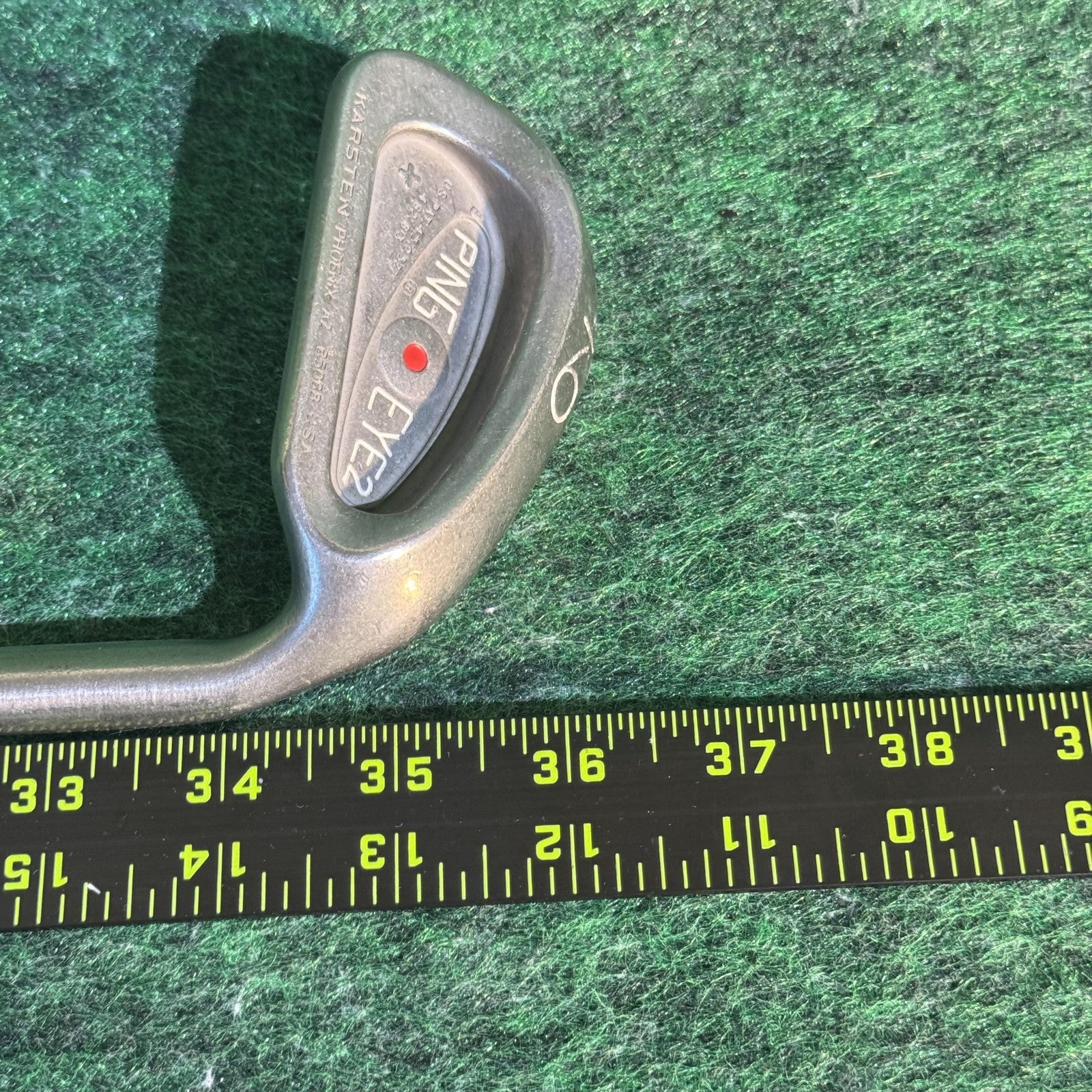Vintage Ping Eye2 Red Dot 9 Iron Golf Club True Temper Dynalite Steel Shaft