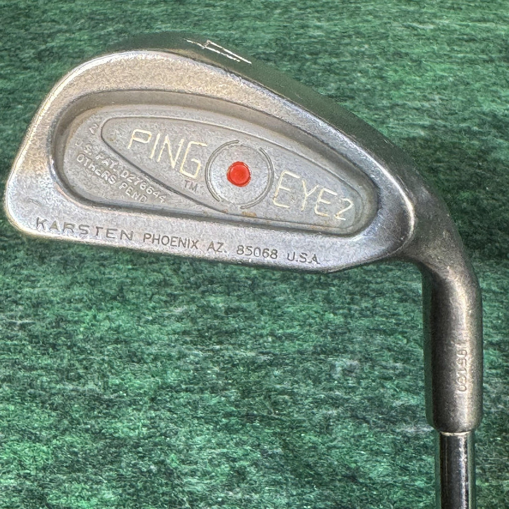 Vintage Ping Eye 2 Iron Set 2-9 W S Mens RH Red Dot ZZ Lite Steel Stiff USA