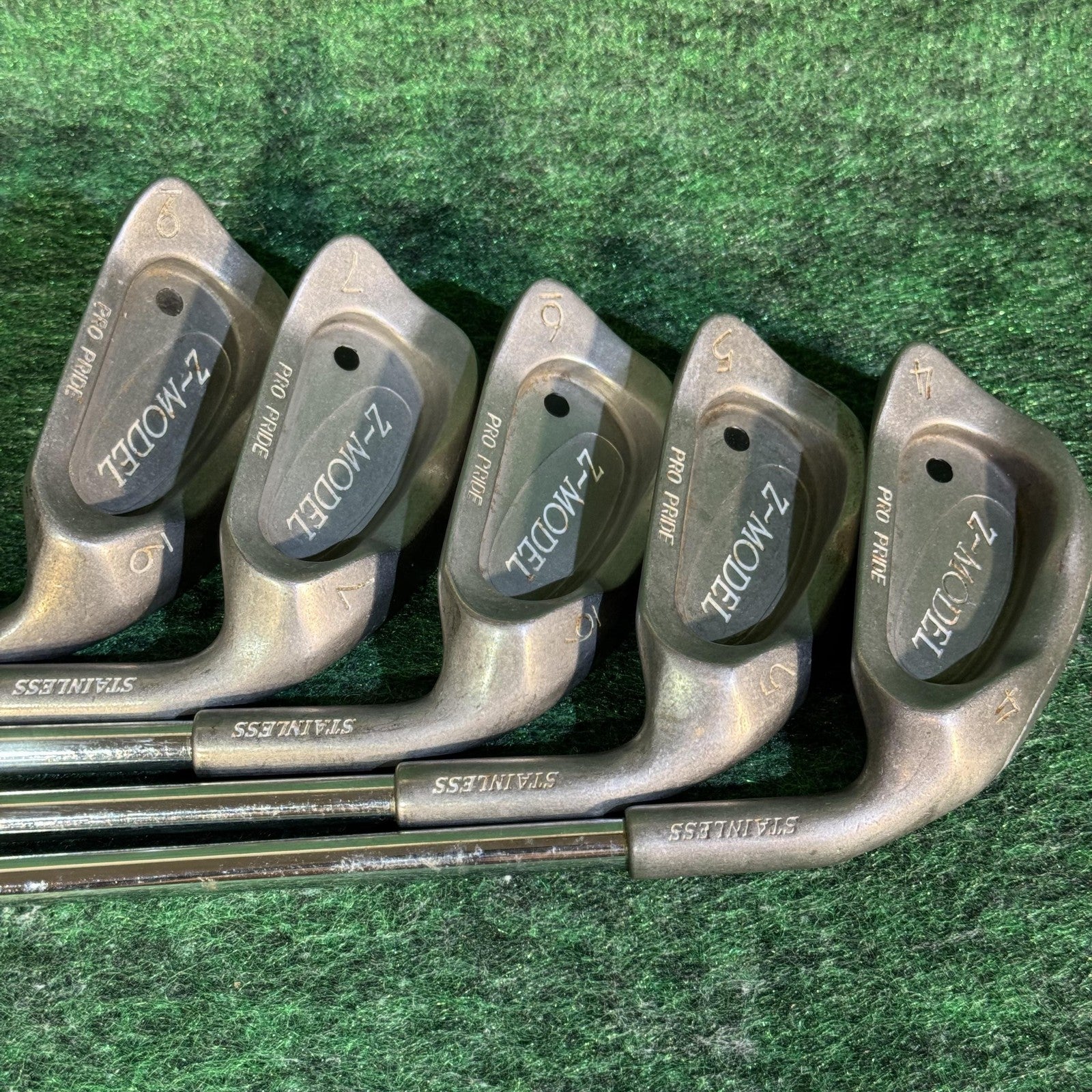 Pro Pride Z-Model Iron Set 4 5 7 9 10 Apollo AP46 Stiff Steel Made in England