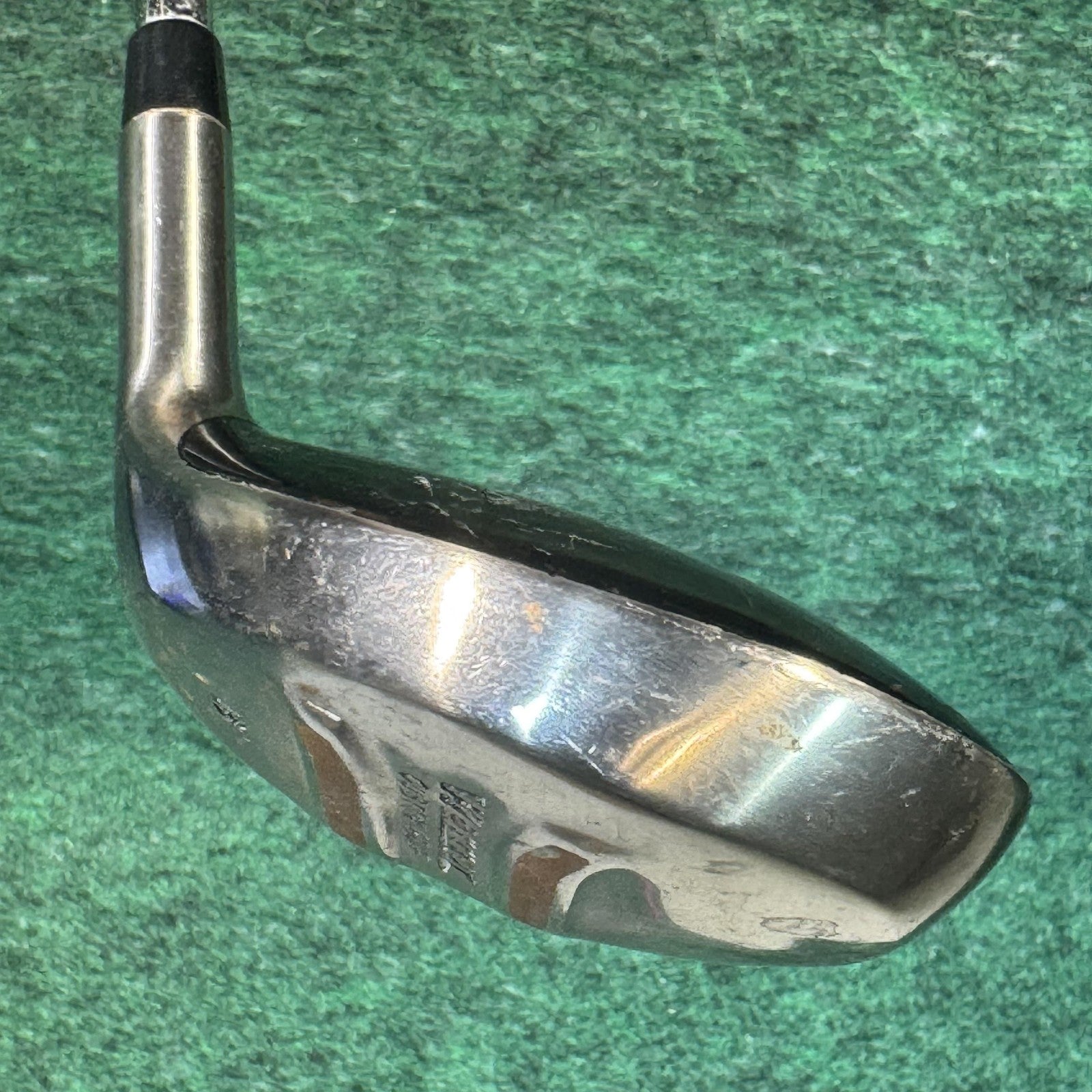 Warrior Custom Golf 18° Hybrid Mens RH Stiff Steel Stainless Black Golf Club