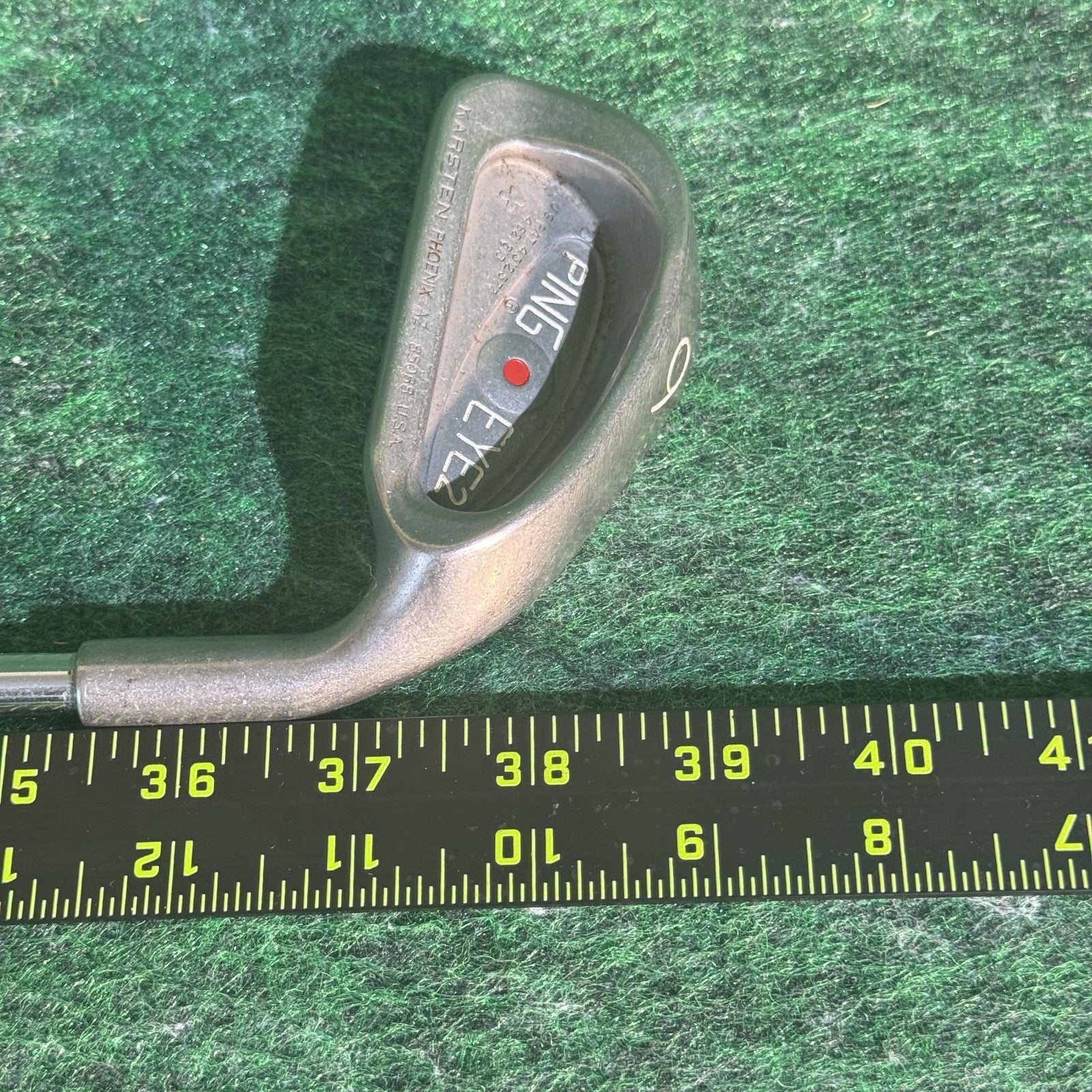 Vintage Ping Eye 2 Red Dot 6 Iron Right Hand Karsten Steel USA Golf Pride Club