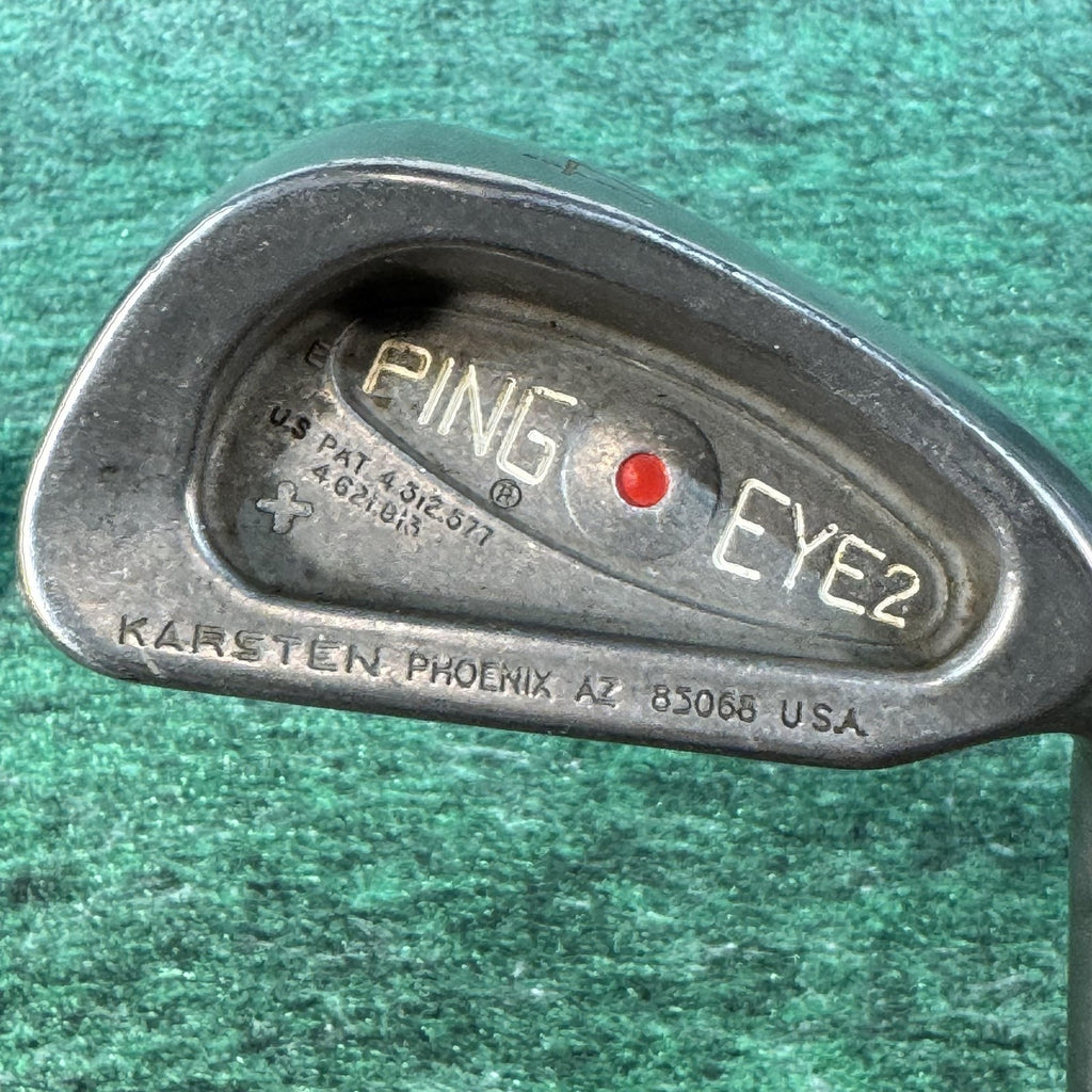 Vintage Ping Eye 2 Iron Set 3-9 Red Dot Steel Shaft Mens Right Golf Clubs USA