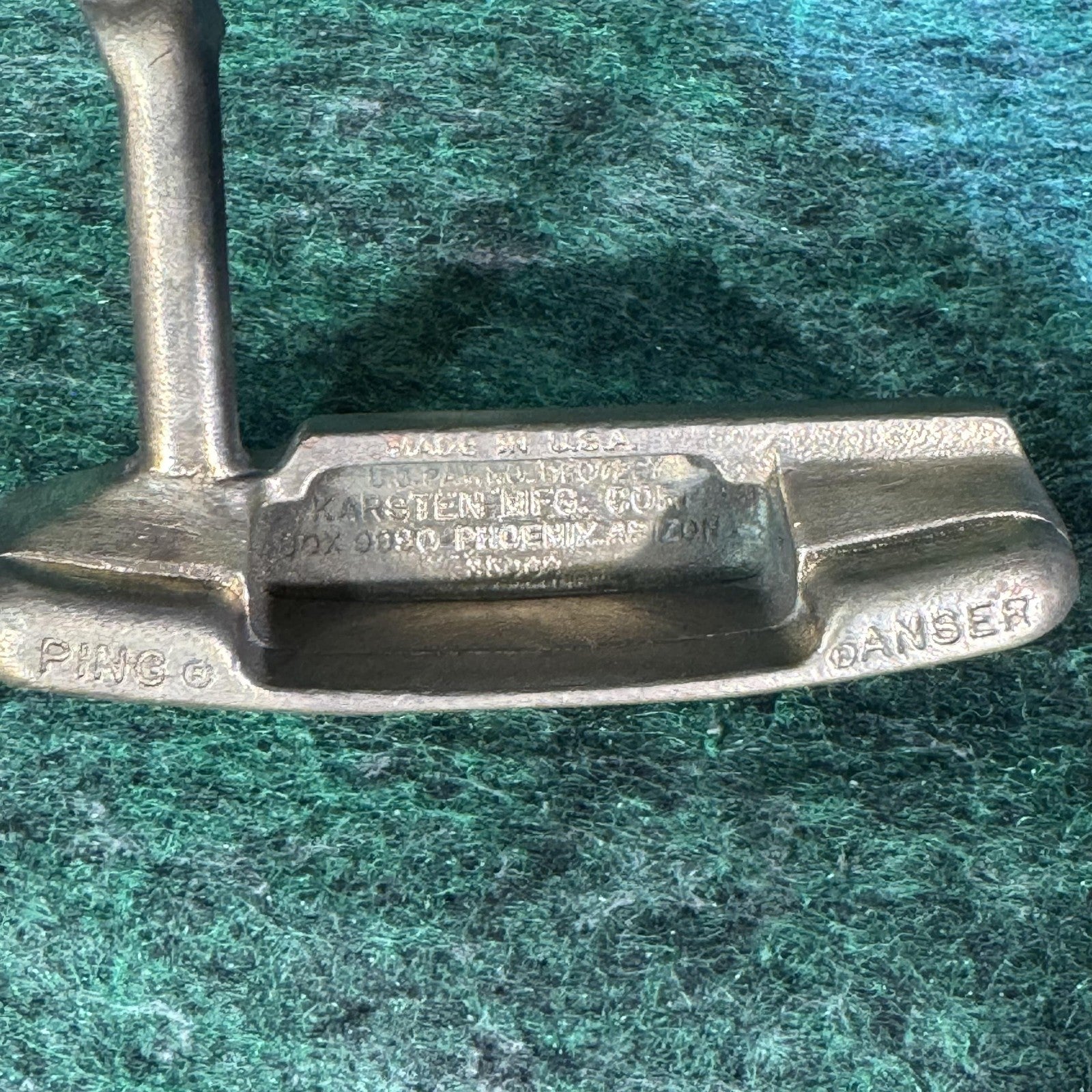 Vintage Ping Anser Blade Putter 34.5 In Mens RH Karsten USA Steel Silver