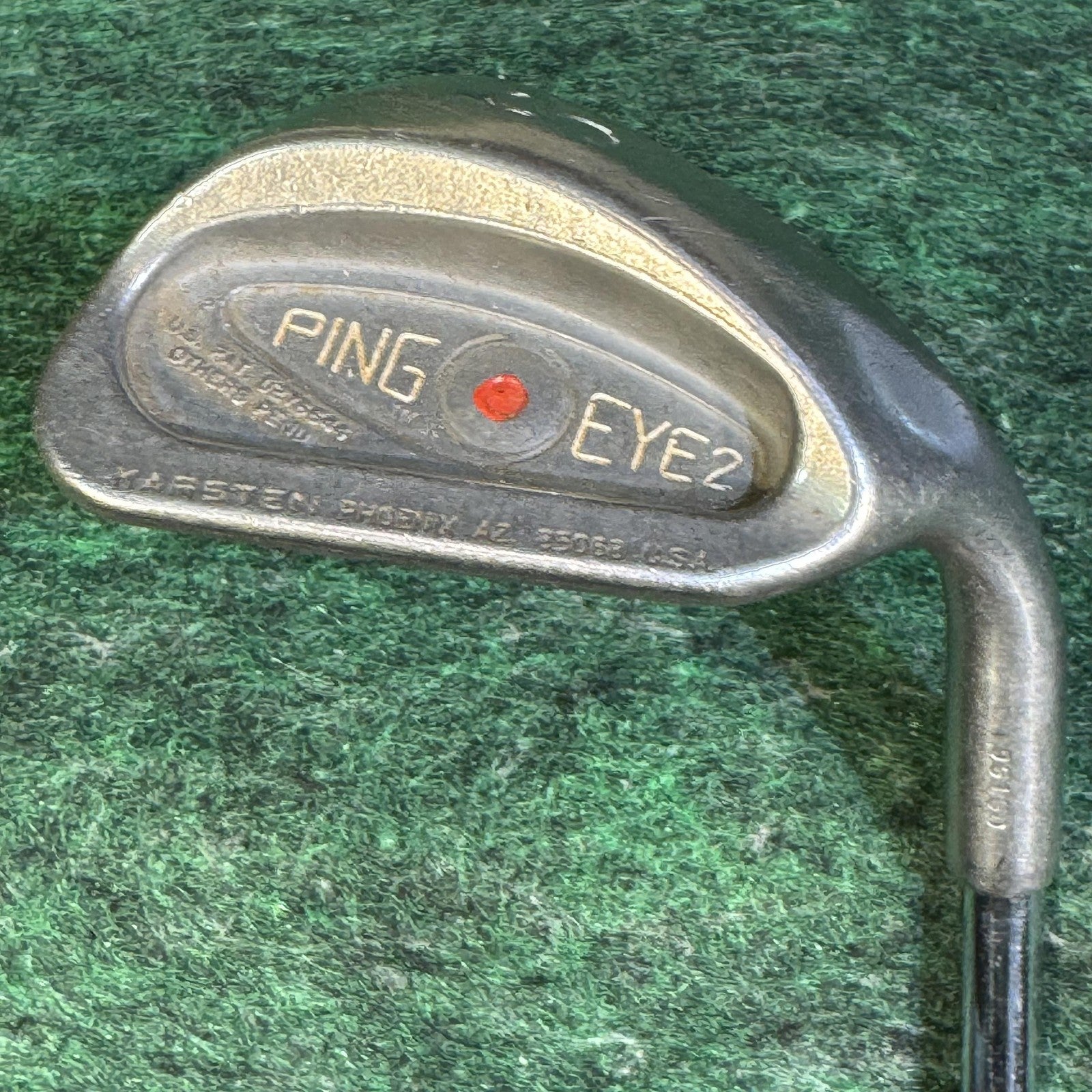 Vintage Ping Eye 2 Iron Set 2-9 W S Mens RH Red Dot ZZ Lite Steel Stiff USA