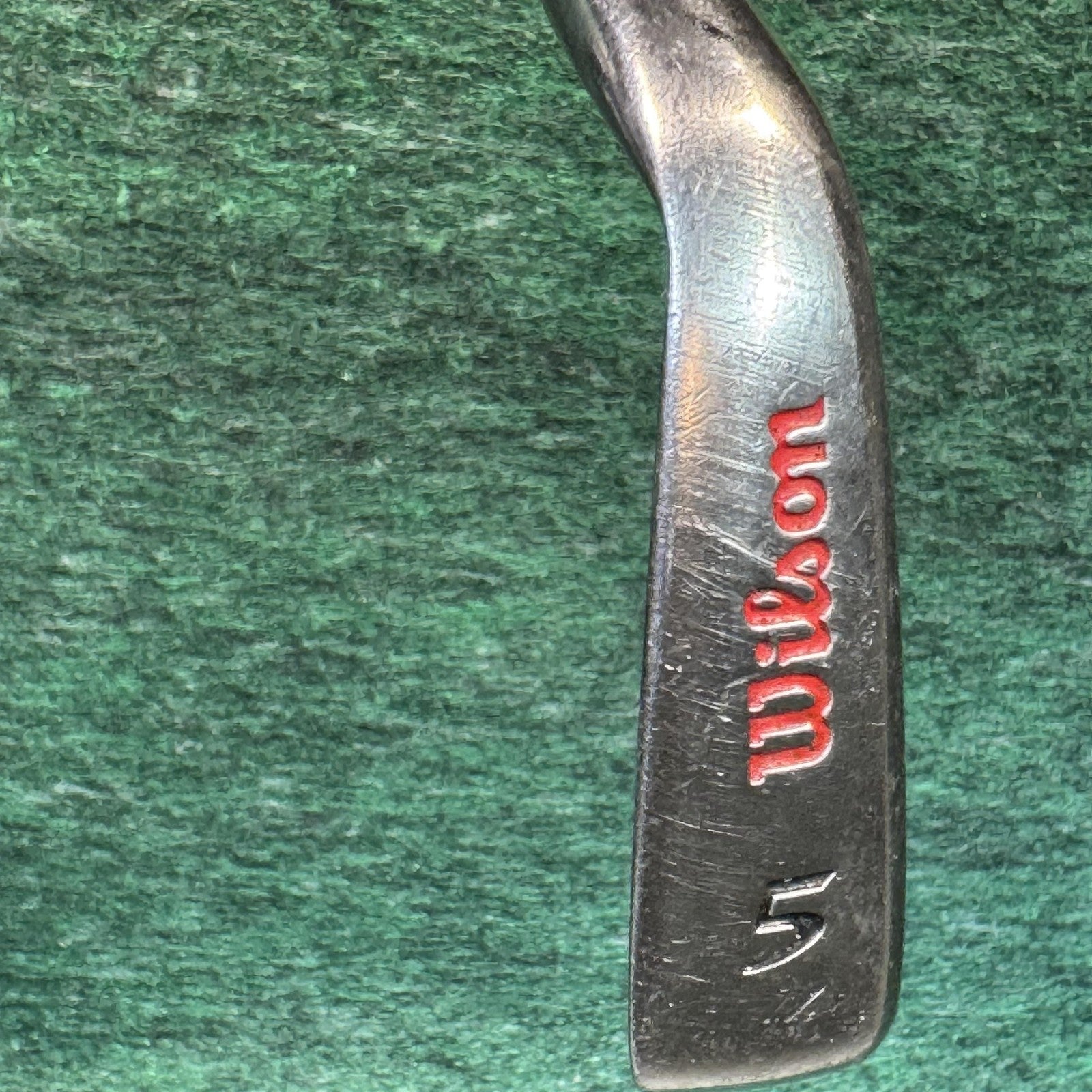 Vintage Wilson FatShaft 5 Iron Mens RH Steel Shaft Silver Cavity Back Golf Club