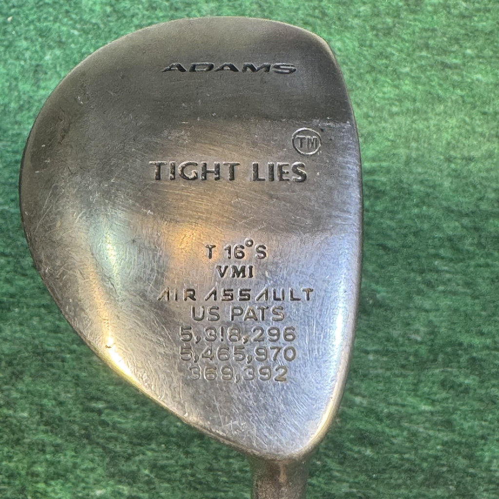 Vintage Adams Tight Lies Air Assault 16° Fairway Wood Mens RH Graphite Silver