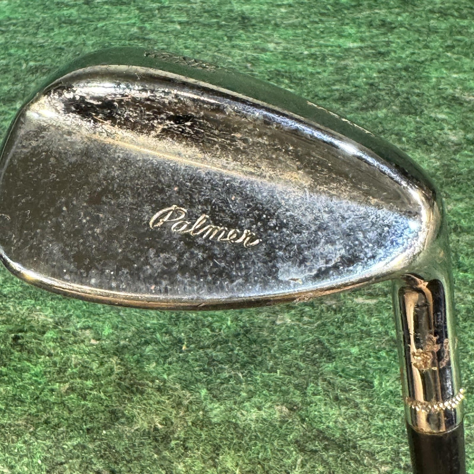 Vintage Palmer Sand Wedge Mens RH Forged Steel Shaft Silver Golf Club Pride Grip