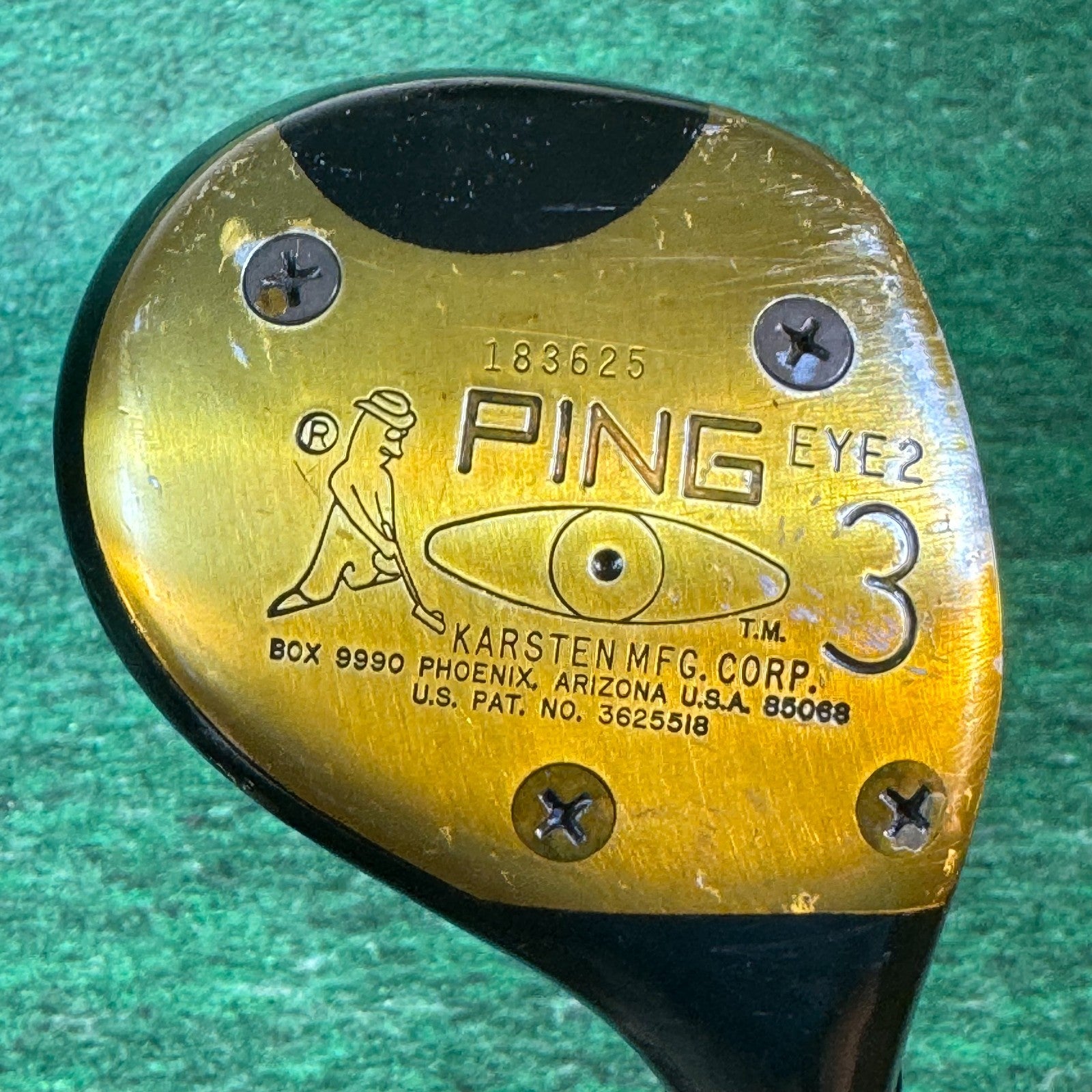 Vintage Ping Eye2 Wood Set 1 3 5 Golf Clubs Karsten USA ZZ Lite Shaft Heel Toe