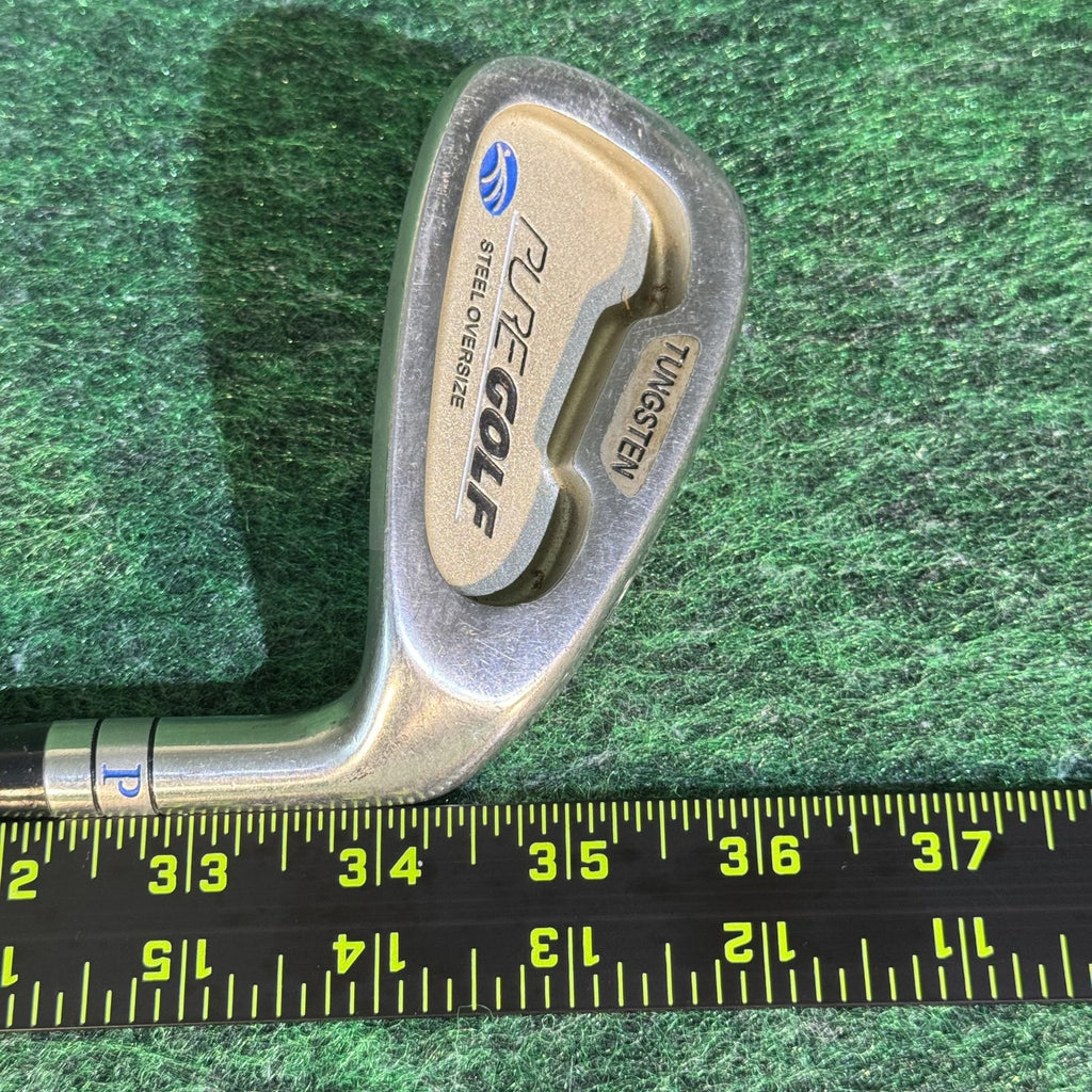 Pure Golf Steel Oversize Tungsten Pitching Wedge 431 Steel L Flex Apache Shaft