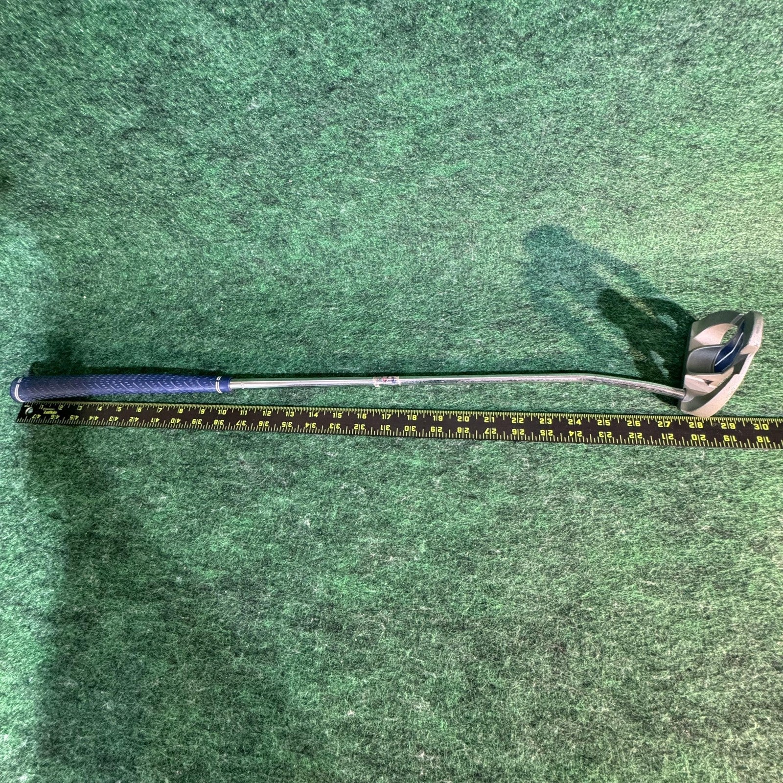 Tour Edge BackDraft B3 Mallet Putter Junior RH Steel Shaft Gold Blue Golf Club