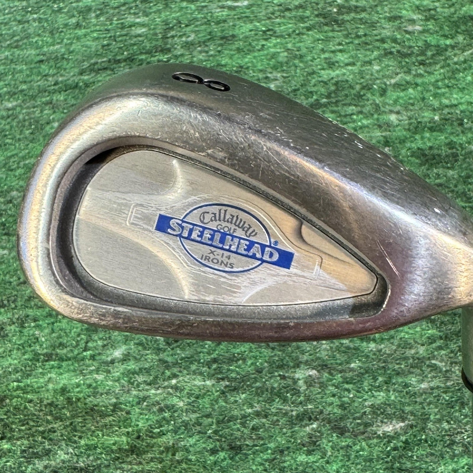Callaway Steelhead X14 8 Iron RH Stiff Rifle Shaft Big Bertha Grip