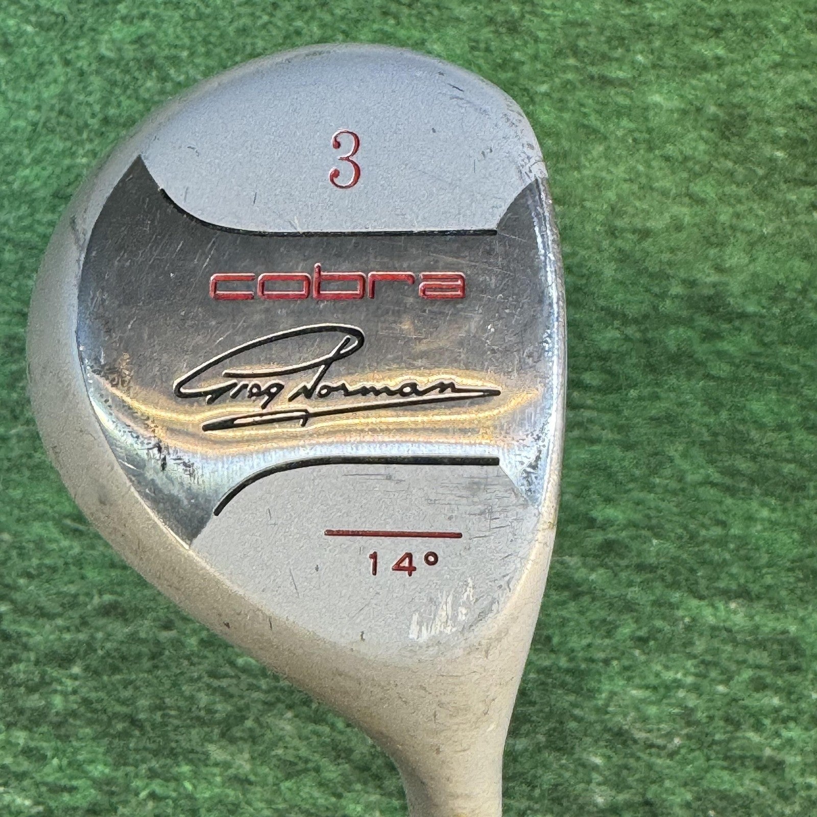 Vintage Cobra Greg Norman 3 Wood 14° Mens RH Steel Silver Fairway Golf Club