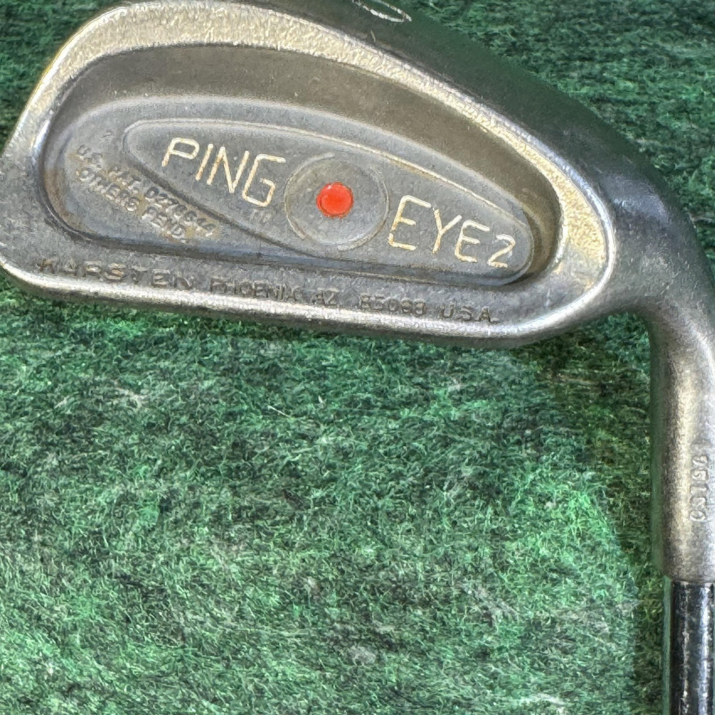 Vintage Ping Eye 2 Iron Set 2-9 W S Mens RH Red Dot ZZ Lite Steel Stiff USA