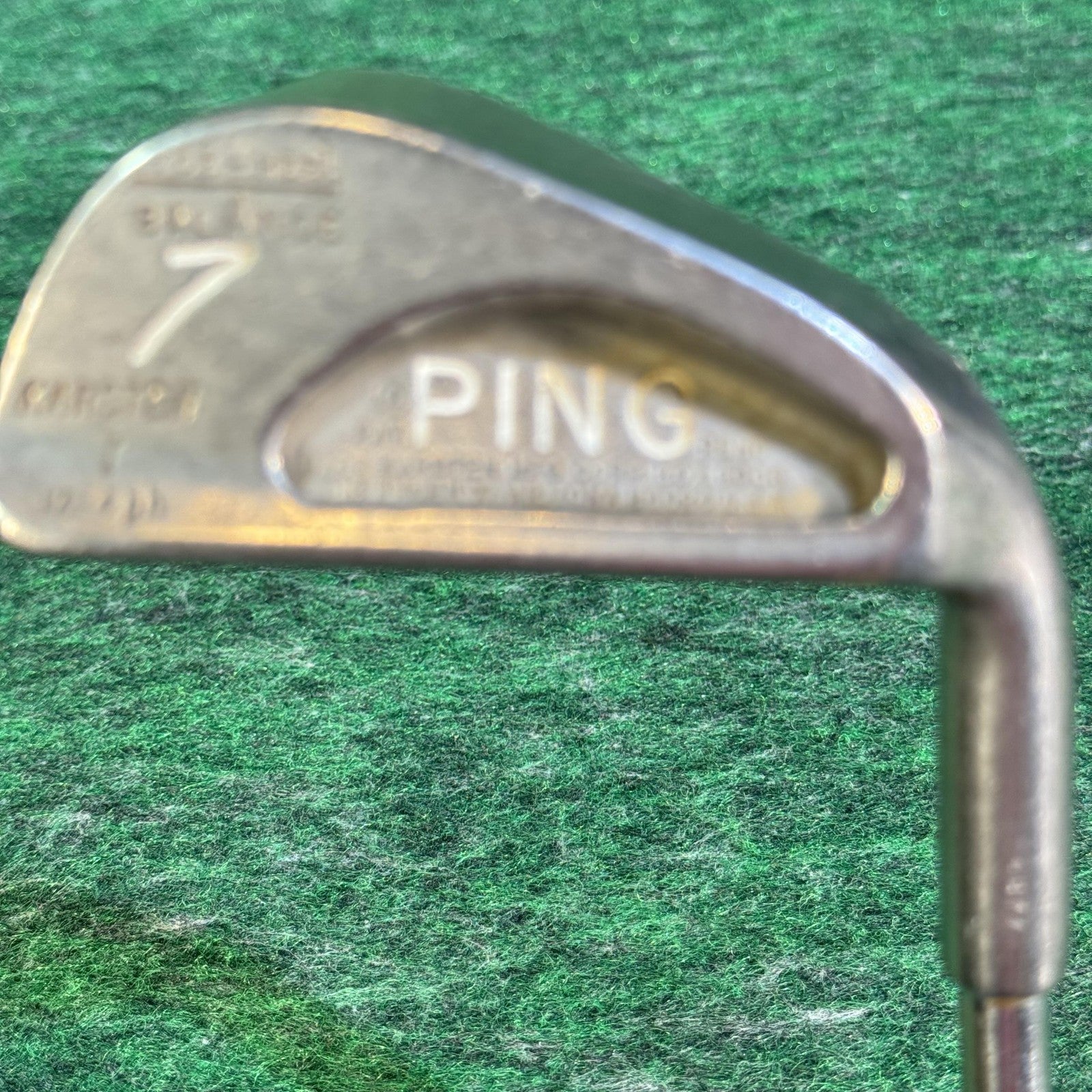 Vintage Ping 7 Iron Single Golf Club Lamkin Wrap-Tech Oversize Grip Karsten