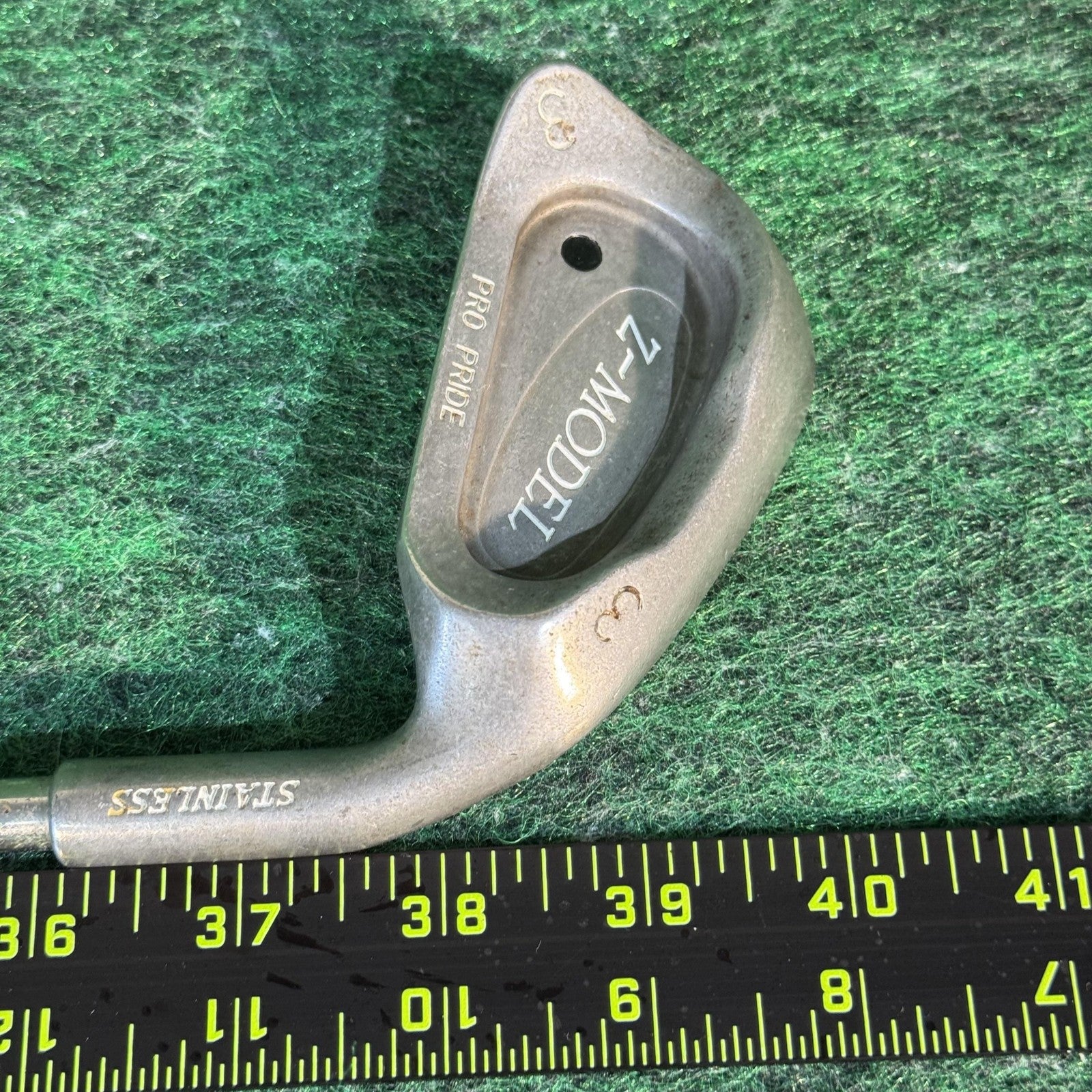 Vintage Z-Model Pro Pride Stainless Steel Irons Set 3-9 10 Mens Right Golf Clubs