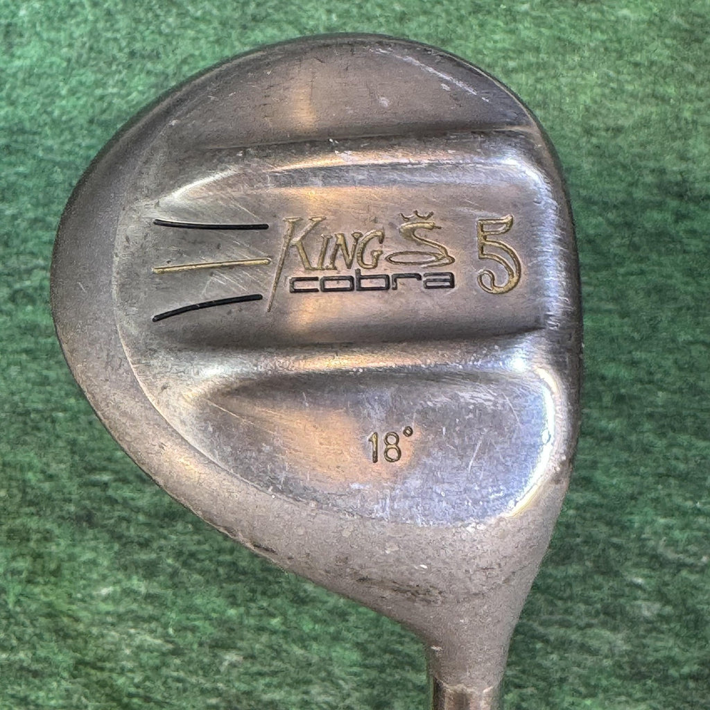 Vintage Cobra King Cobra 5 Wood 18° Mens RH Graphite Silver Fairway Golf Club