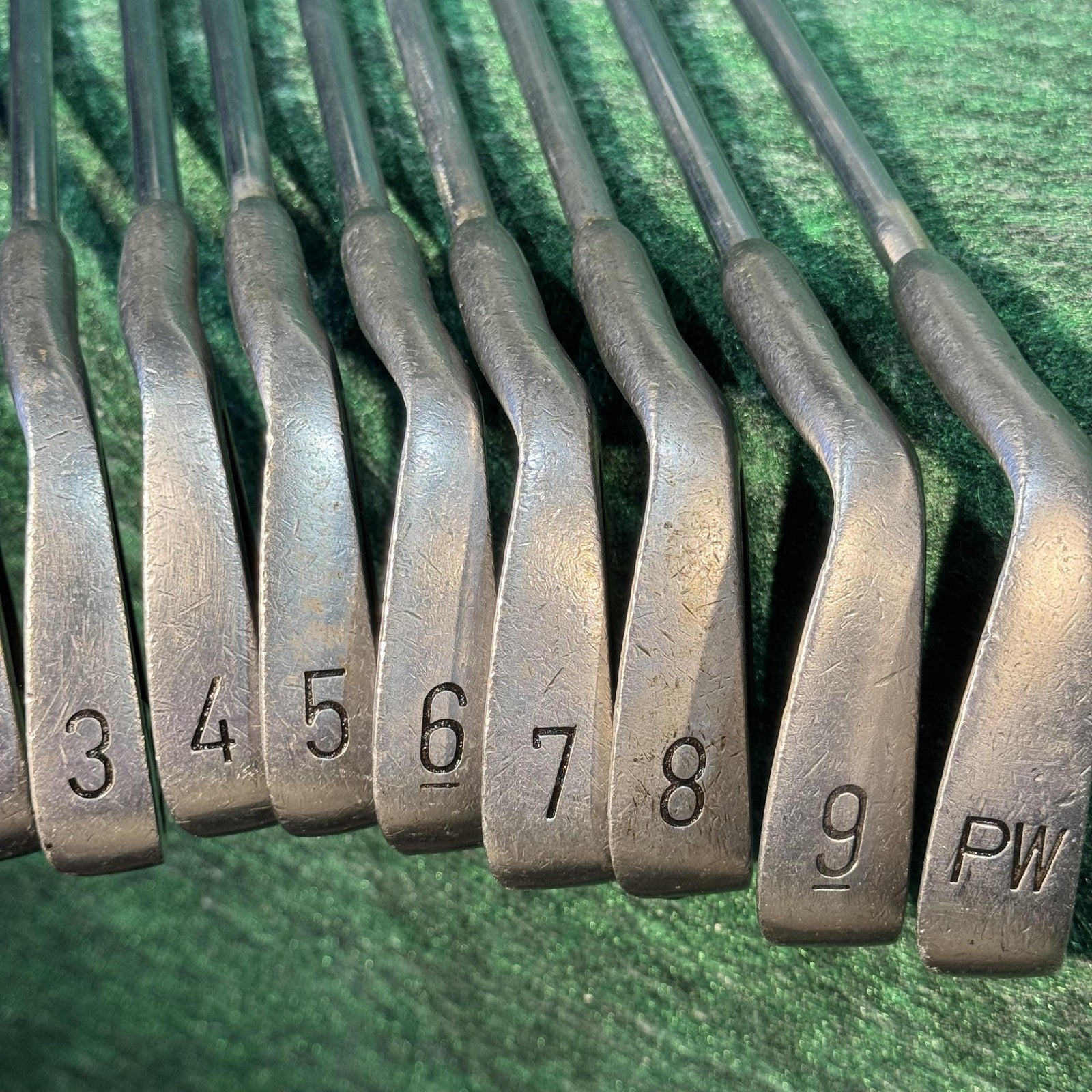 Custom Golf Iron Set 2-9 L PW Right Hand Steel Shaft Mens Champkey Grips Clubs