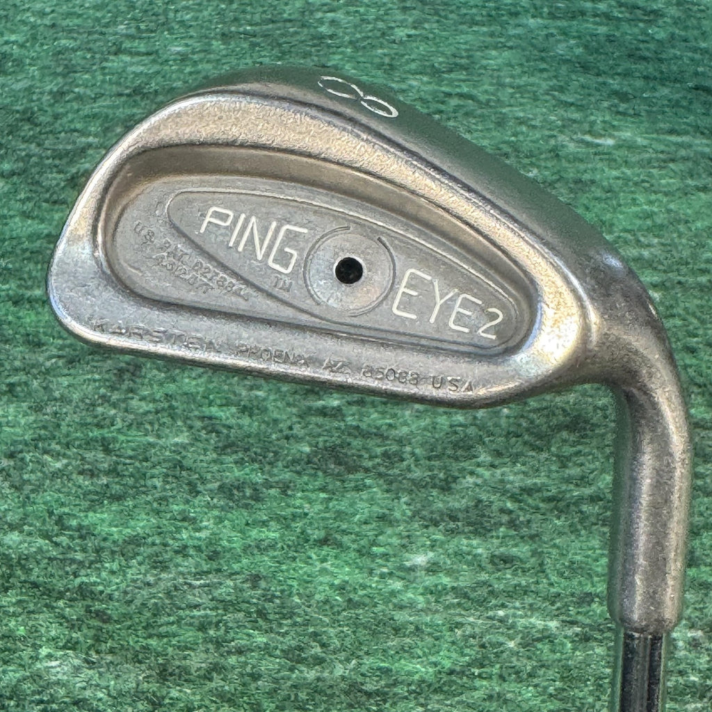 Vintage Ping Eye 2 Iron Set 3-W Mens Right Hand Steel Shaft Golf Clubs USA