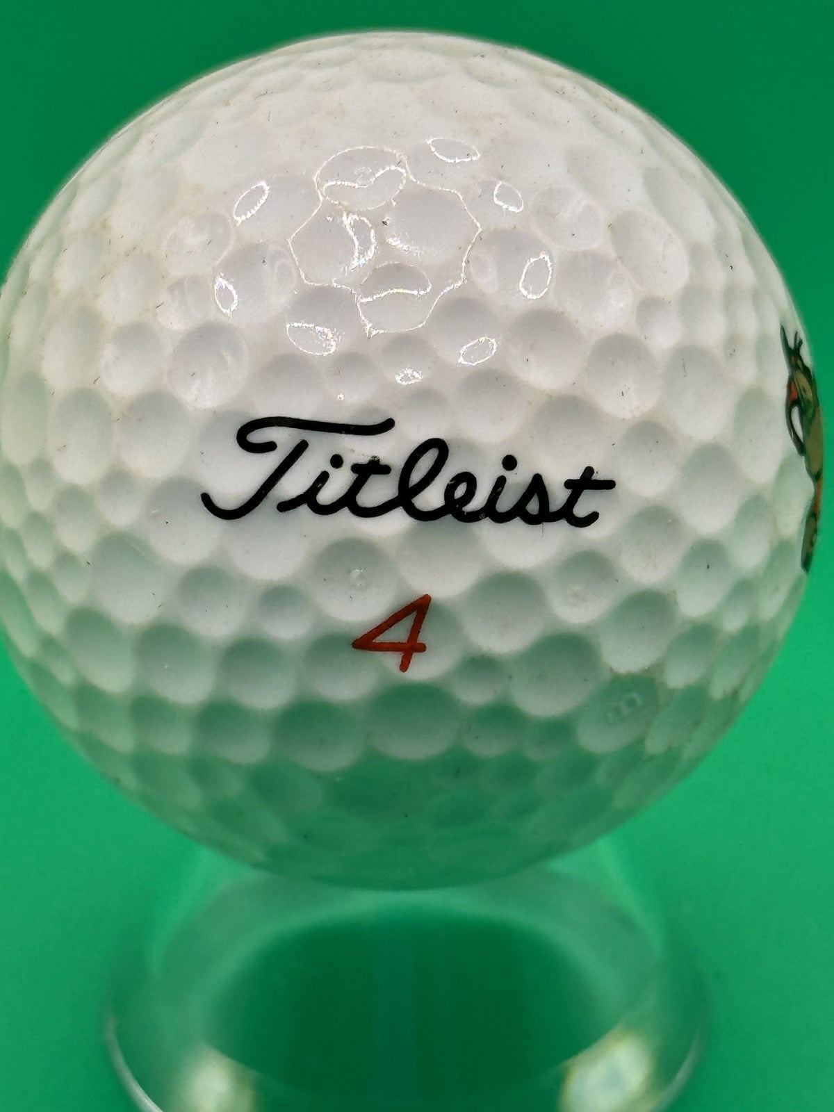 Titleist HP2 Distance Golf Ball #4 Bowery Cartoon Logo Collectible Vintage Art