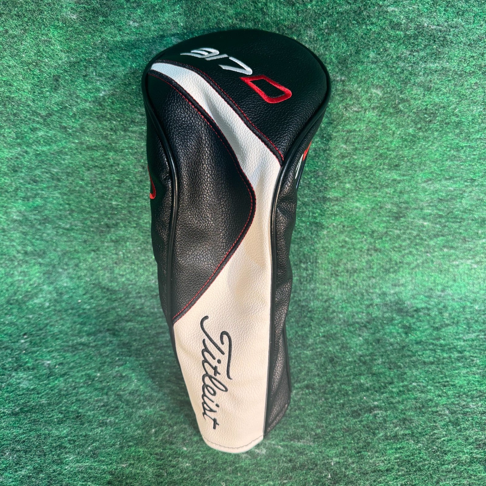 Titleist 917D Driver Headcover Black White Red Golf Club Head Cover OEM