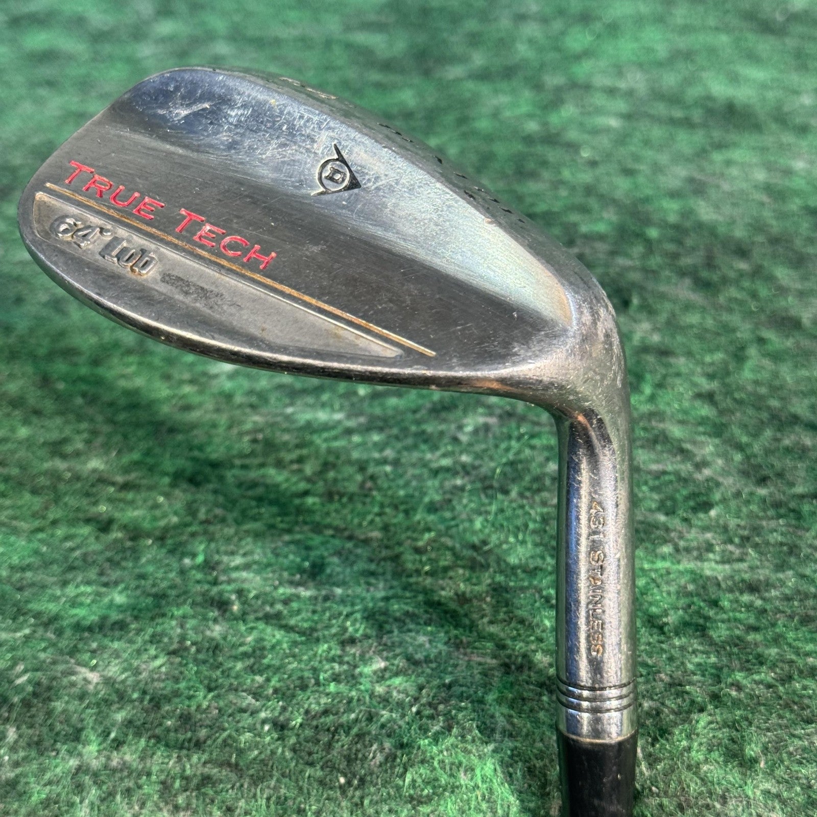 Dunlop True Tech 64° Lob Wedge Mens RH Stainless Steel Jumbo Grip Golf Club