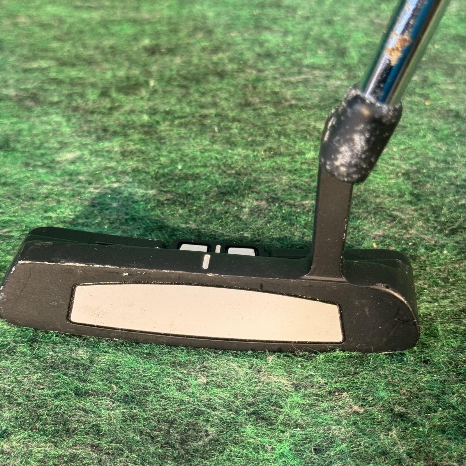 PowerBilt White Face WF-02 Mallet Putter Mens RH 35 In Steel Black Golf Club