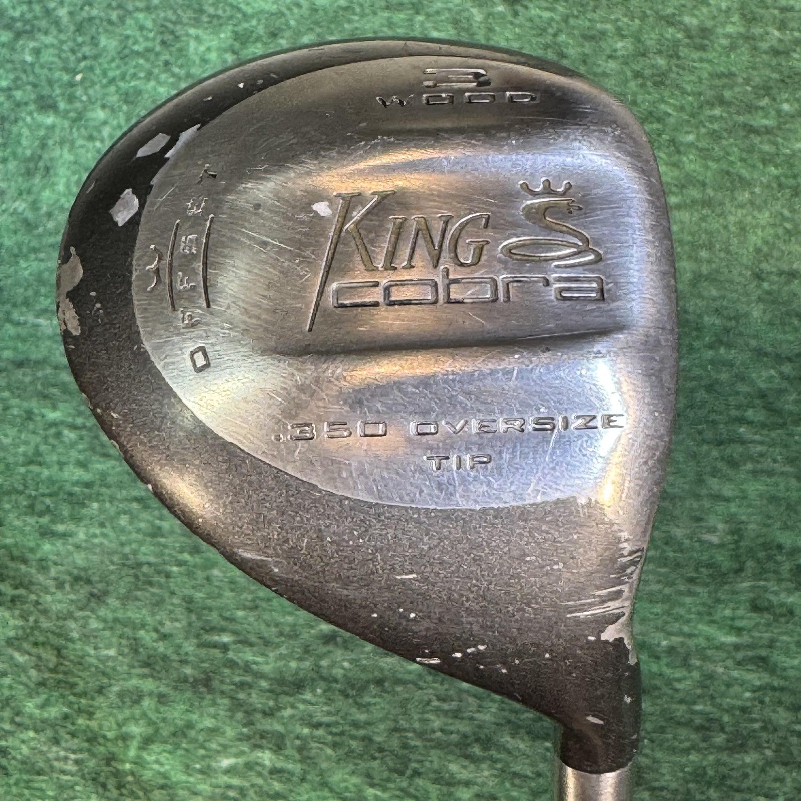Vintage King Cobra .350 Oversize Offset 3 Wood RH Stiff Steel Black Golf Club