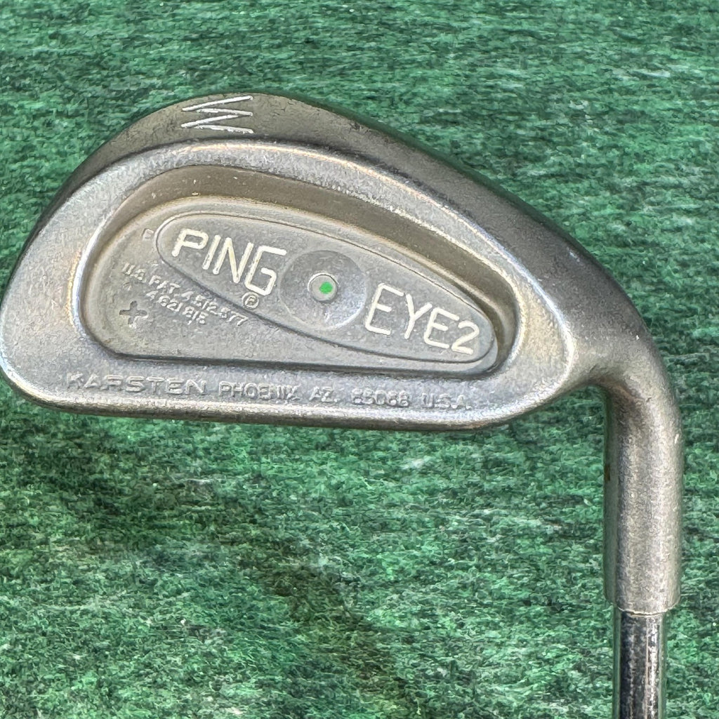 Vintage Ping Eye 2 Green Dot Iron Set 5-W Mens Right Hand KT-M Steel Clubs