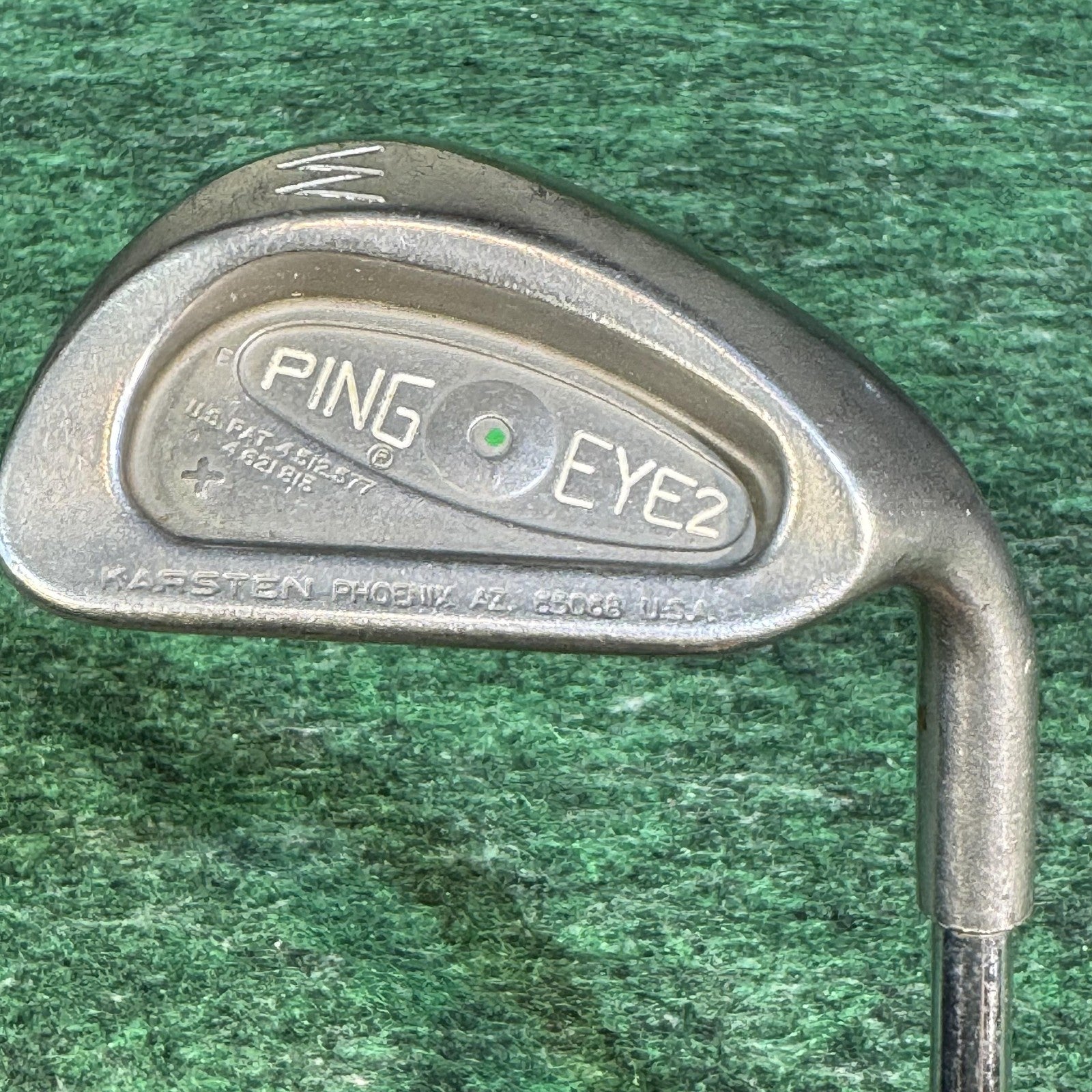 Vintage Ping Eye 2 Green Dot Iron Set 5-W Mens Right Hand KT-M Steel Clubs