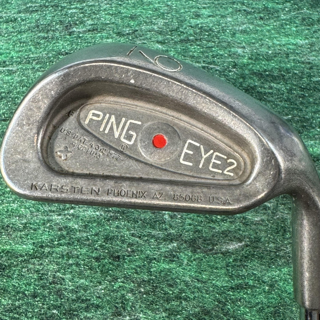 Vintage Ping Eye 2 Iron Set 3-9 Red Dot Steel Shaft Mens Right Golf Clubs USA