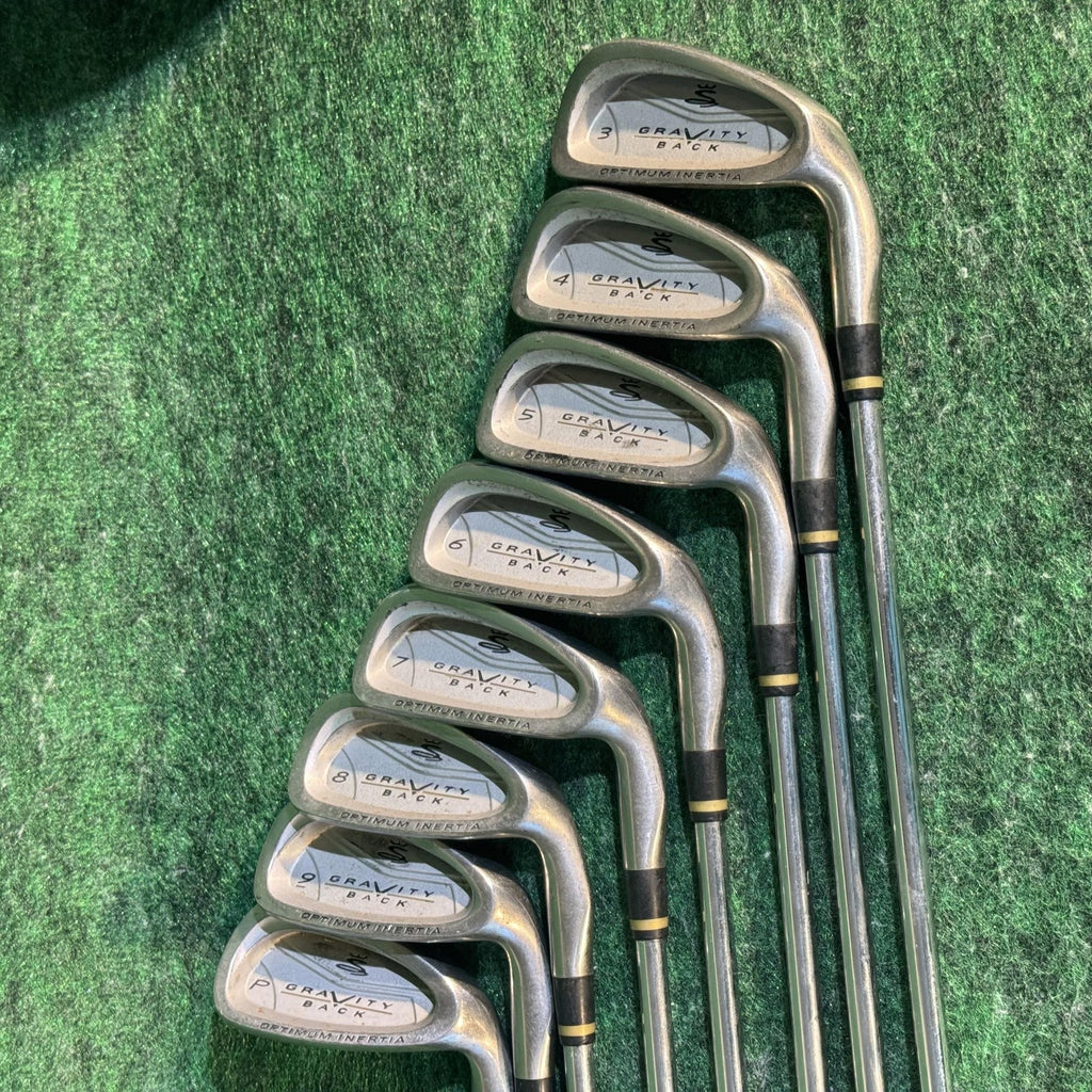 Vintage Cobra Gravity Back Irons Set 3-PW SW Graphite Shafts Optimum Inertia