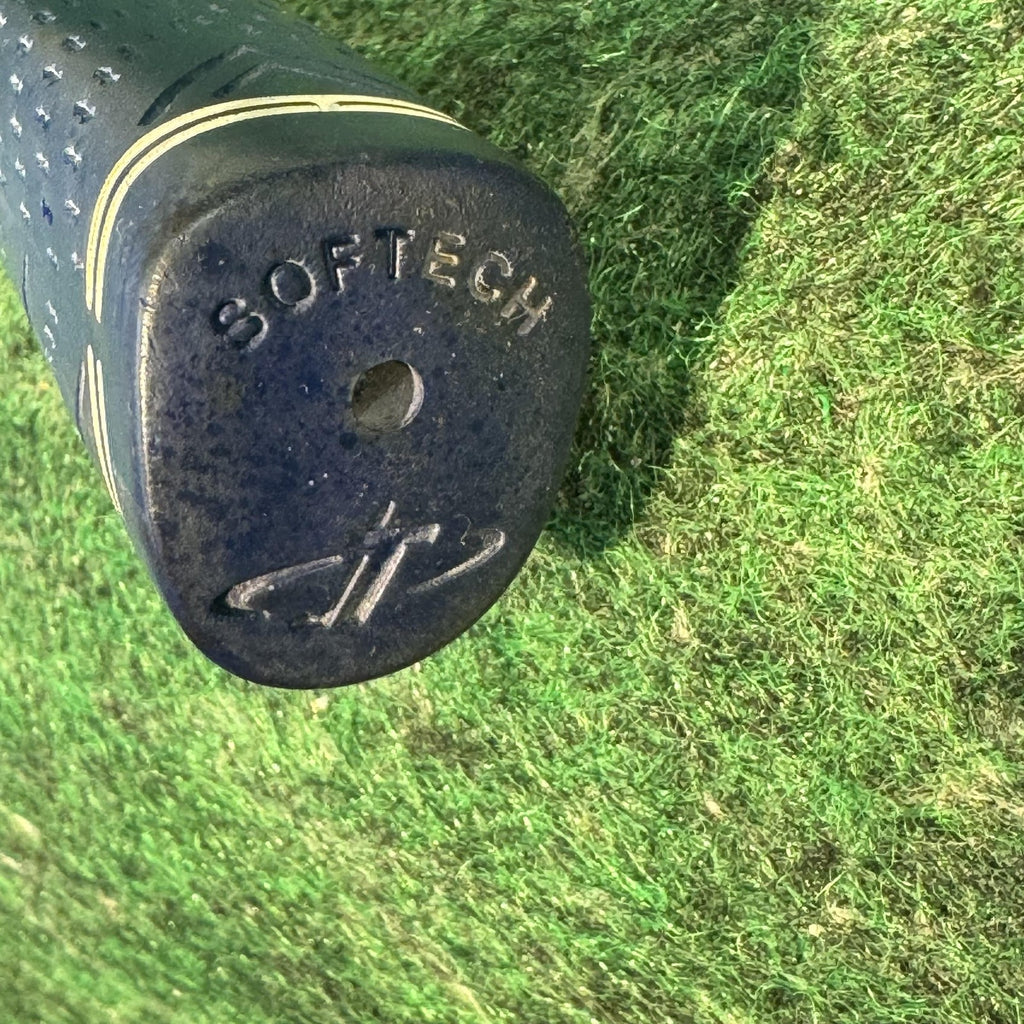 Tour Edge BackDraft B3 Mallet Putter Junior RH Steel Shaft Gold Blue Golf Club
