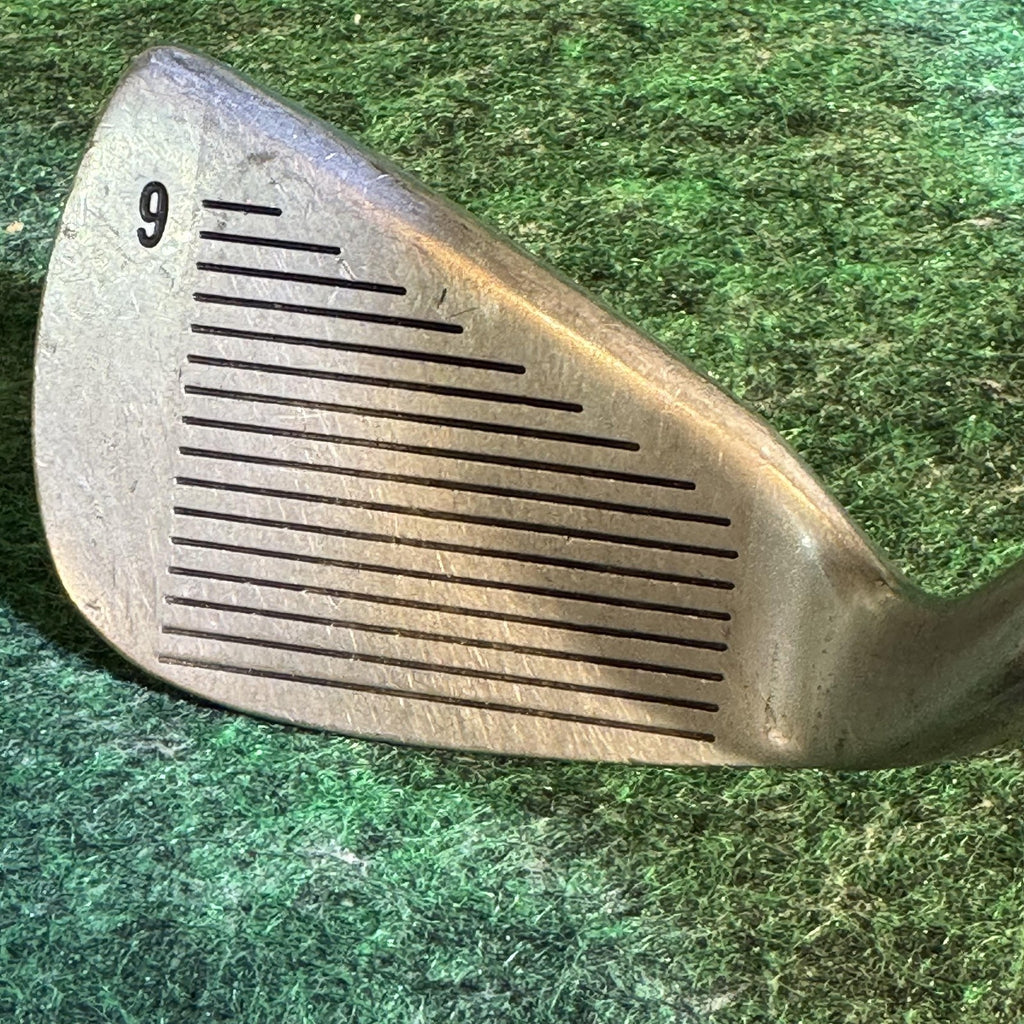 Vintage Mitsushiba Shadow Iron Golf Club Set 3-9, P Steel Shaft Mixed Grips