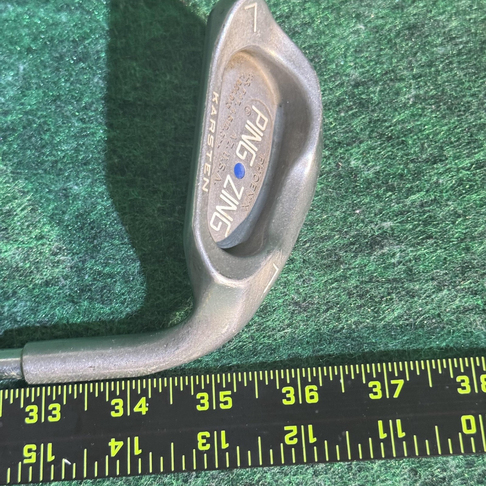 Vintage Ping Zing Wedge Blue Dot Right Handed Mens Steel KT-M Classic Golf Club