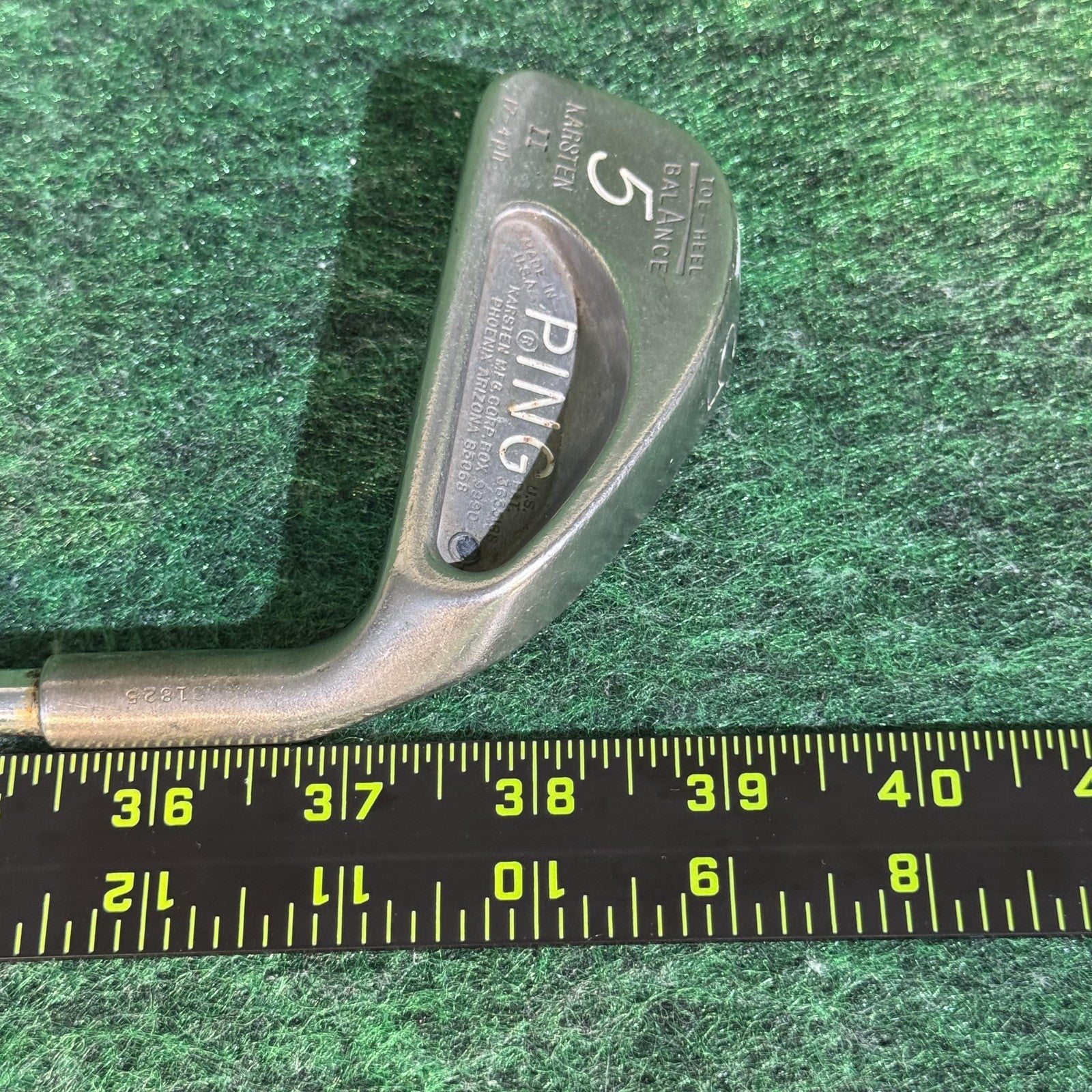 Vintage Ping Karsten II 5 Iron Blue Golf Club USA Toe Heel Balance Steel Shaft