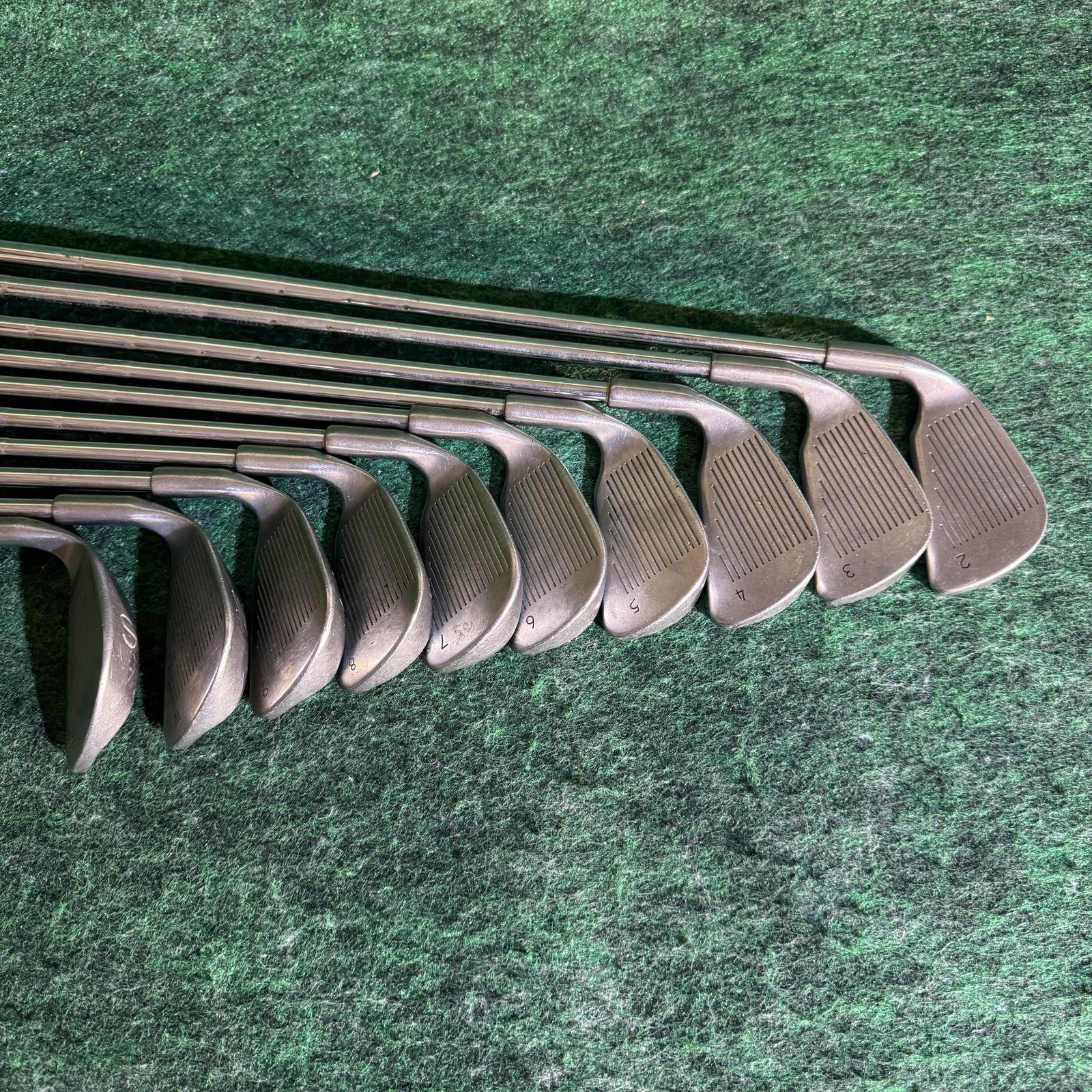 Vintage Ping Eye 2 Iron Set 2-9 W S Mens RH Red Dot ZZ Lite Steel Stiff USA